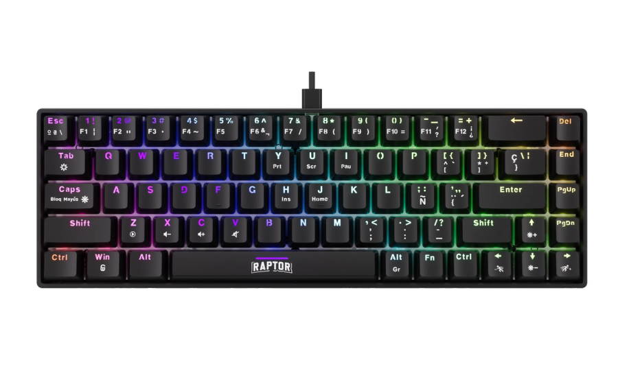 Teclado Raptor Fireclaw M68 Black