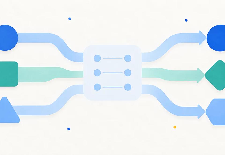 Three neutral strategy-platform pathways entering one structured comparison frame with shared evaluation criteria.