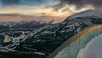 Viewing deck on-top of the Banff Gondola