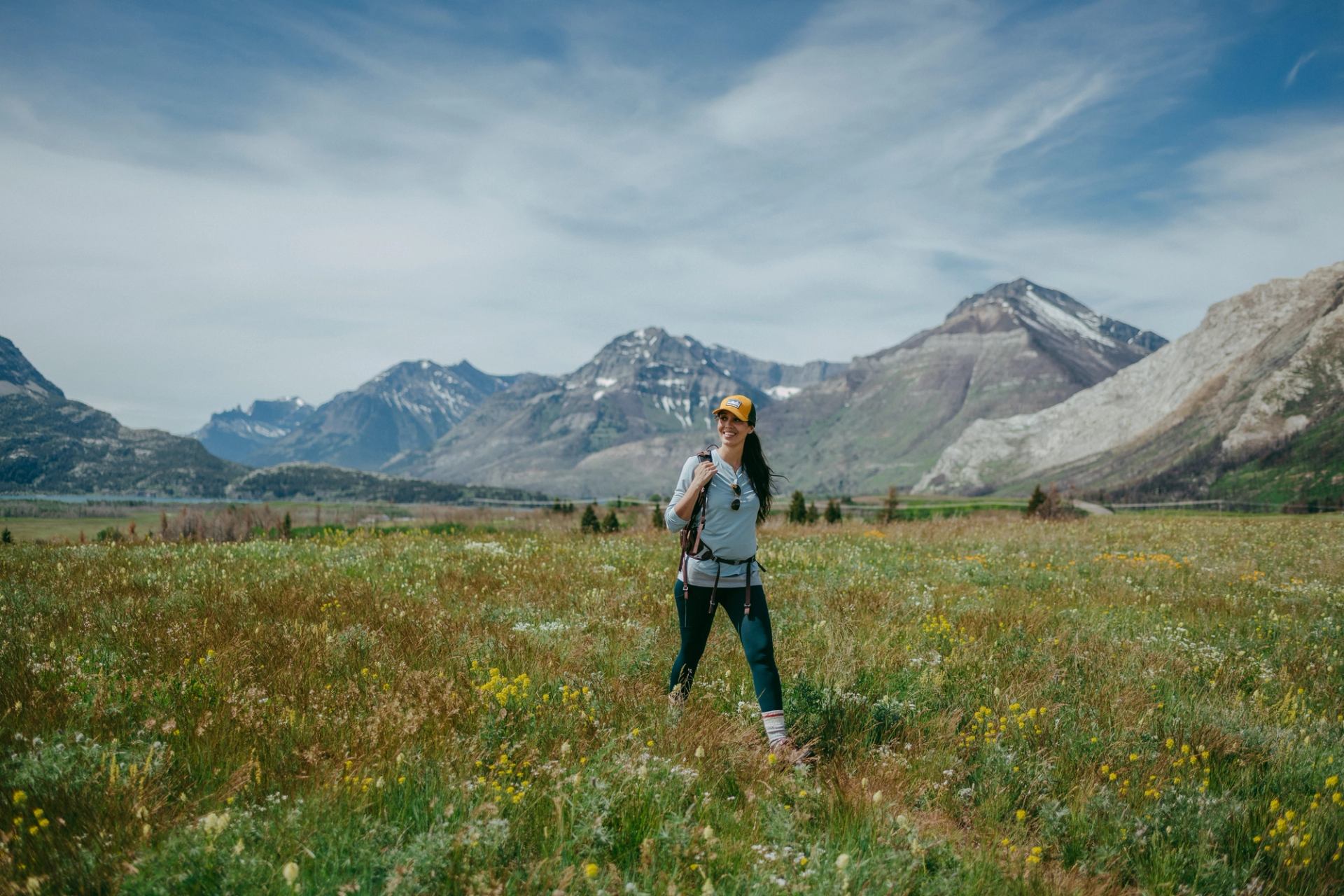 Visitor exploring plant species during the Waterton Wildflower Festival