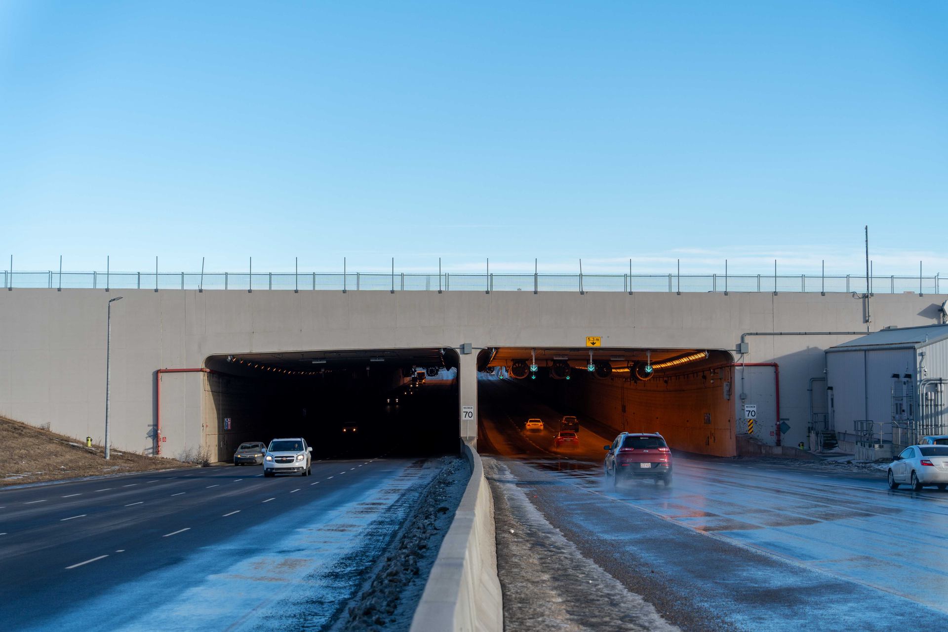 Calgary's Airport Trail tunnel