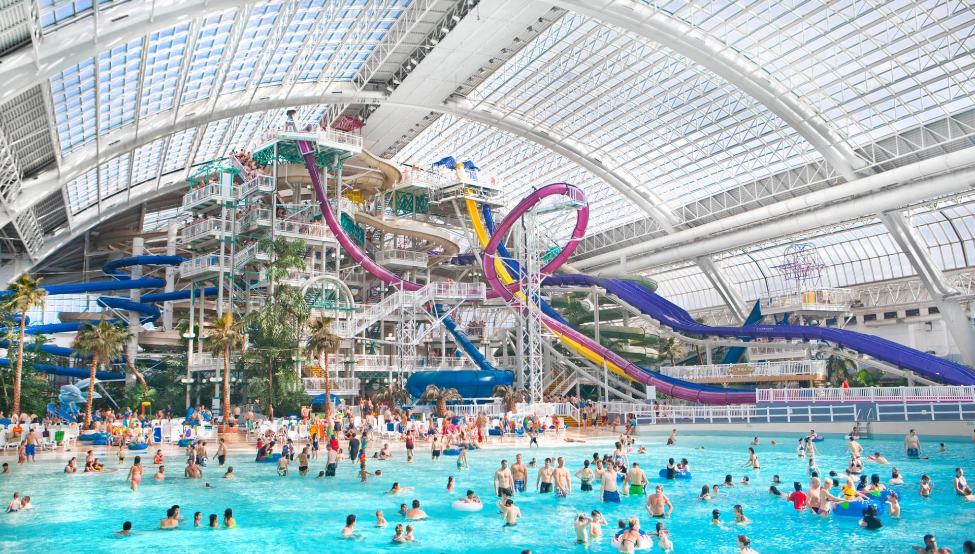 Inside World Waterpark at West Edmonton Mall