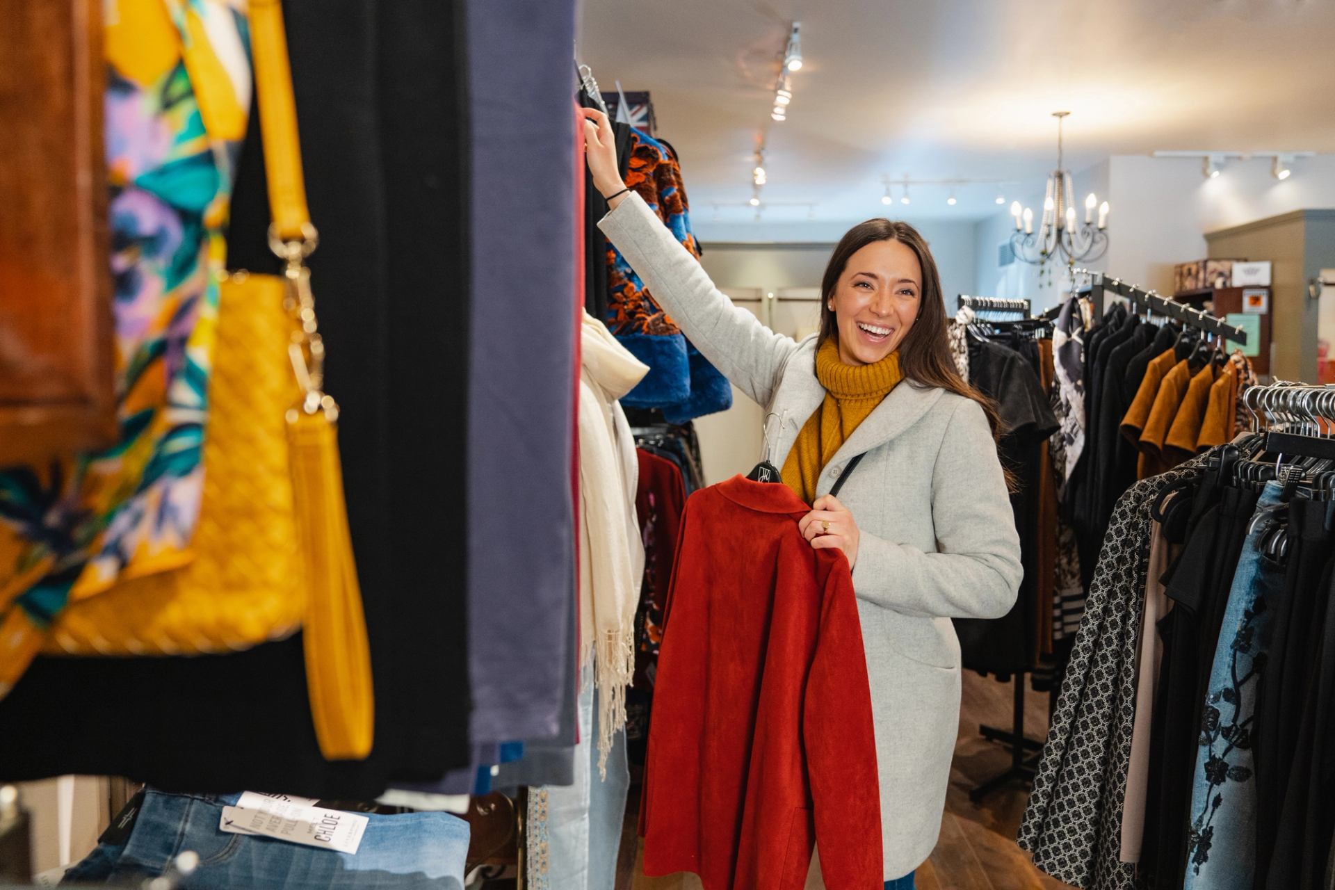 Women shopping at the Crabapple Cottage Ladies Boutique