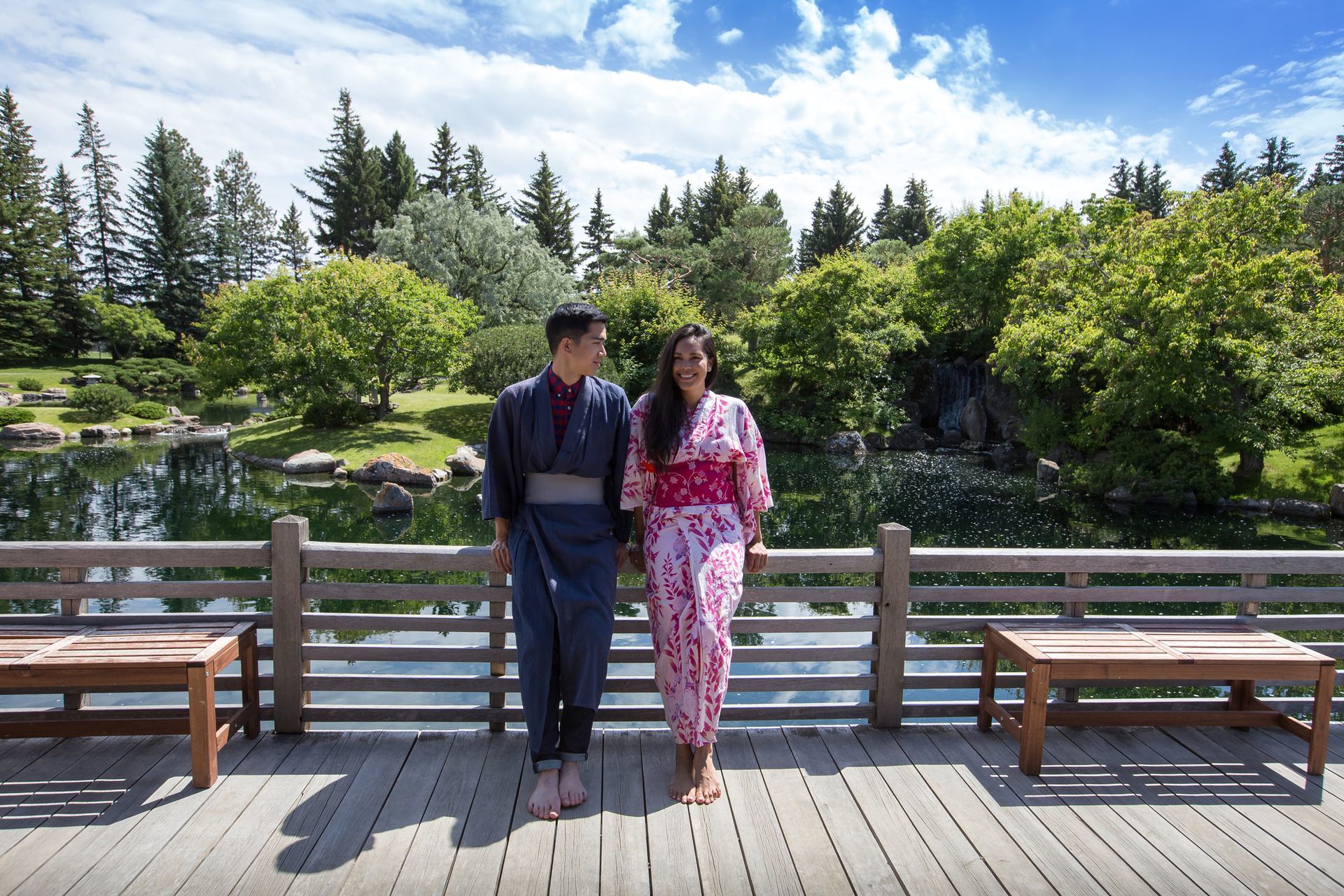 Yukata dressing program at the Nikka Yuko Japanese Garden.