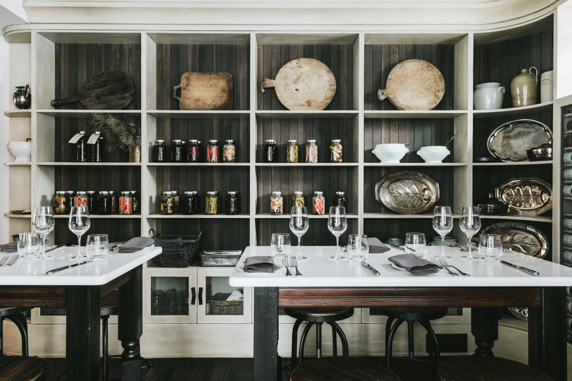 Interior of the Deane House in Calgary.