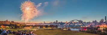 Fireworks over Edmonton