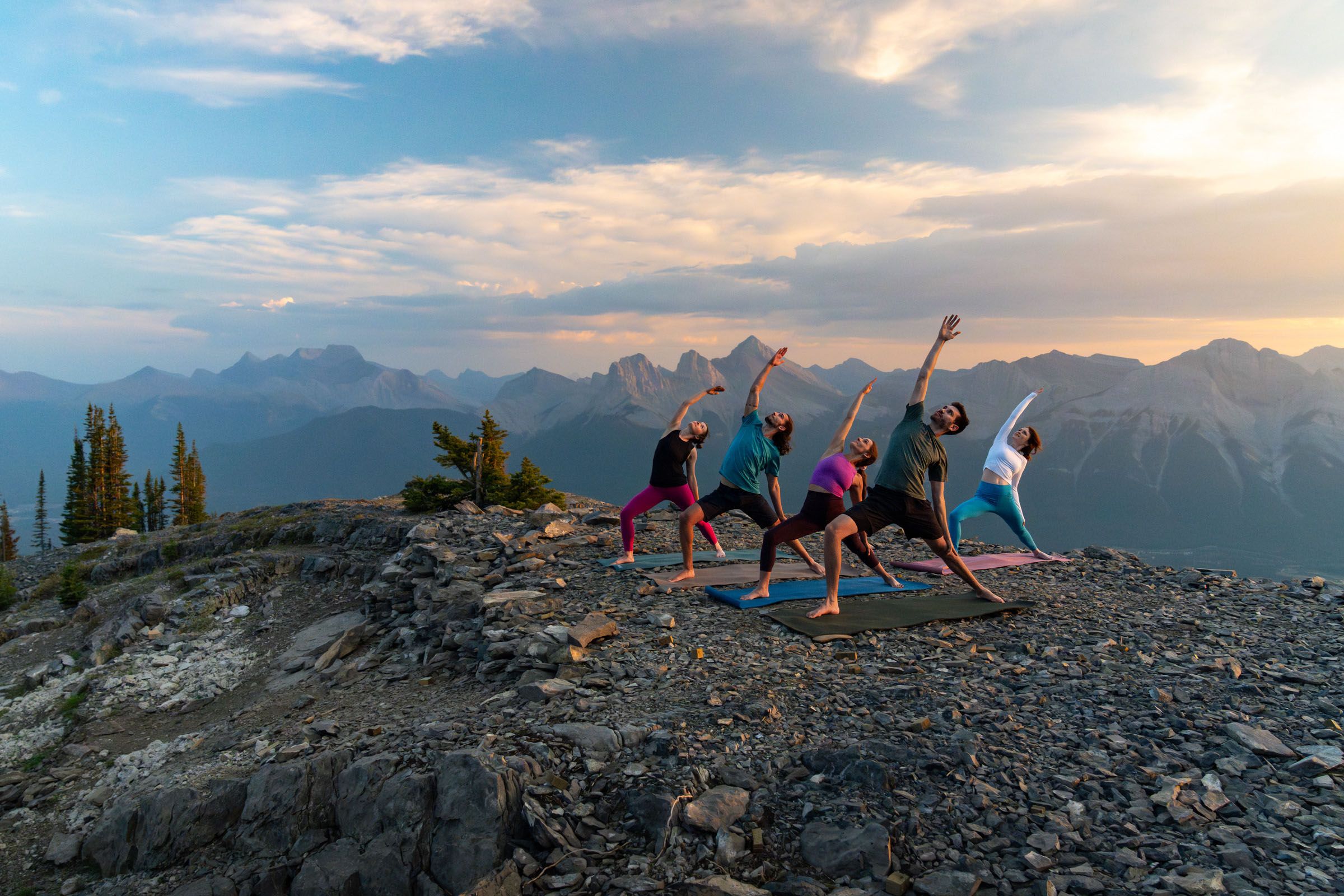 Yoga Practice in the Rocky Mountains