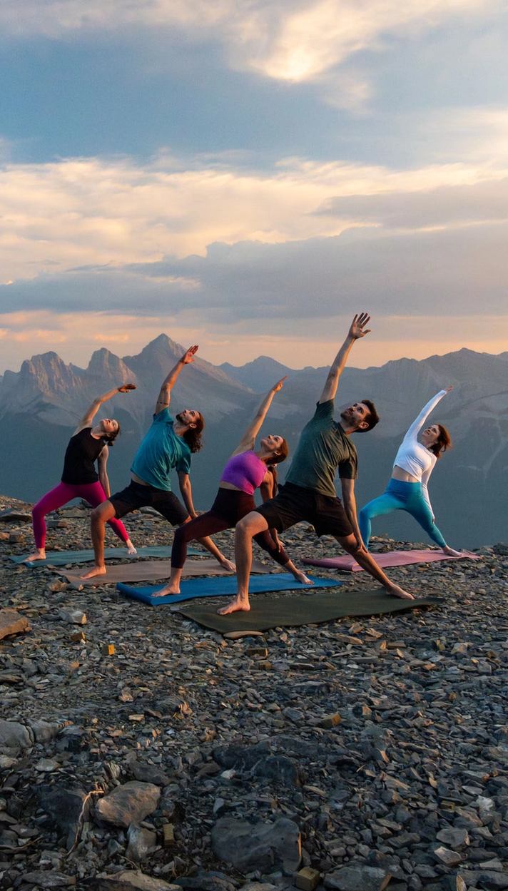 Yoga Practice in the Rocky Mountains