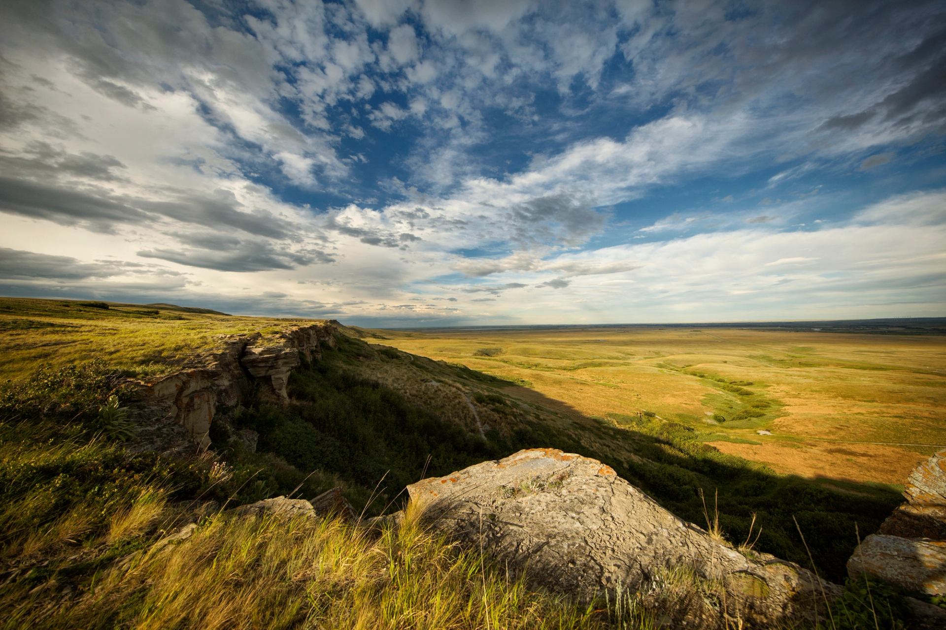 Scenic meadow at Head-Smashed-In Buffalo Jump