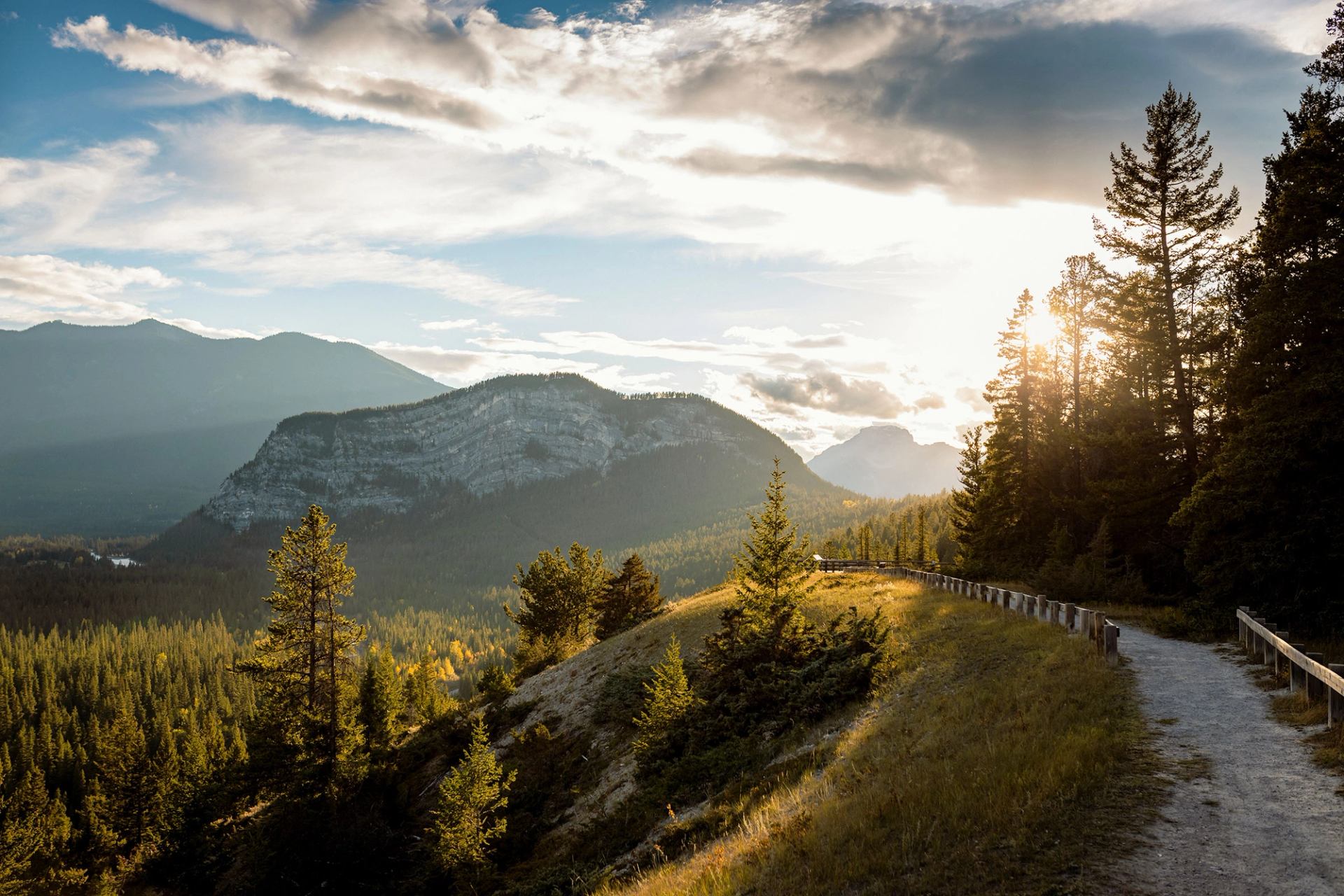 Hoodoos in Banff National Park.