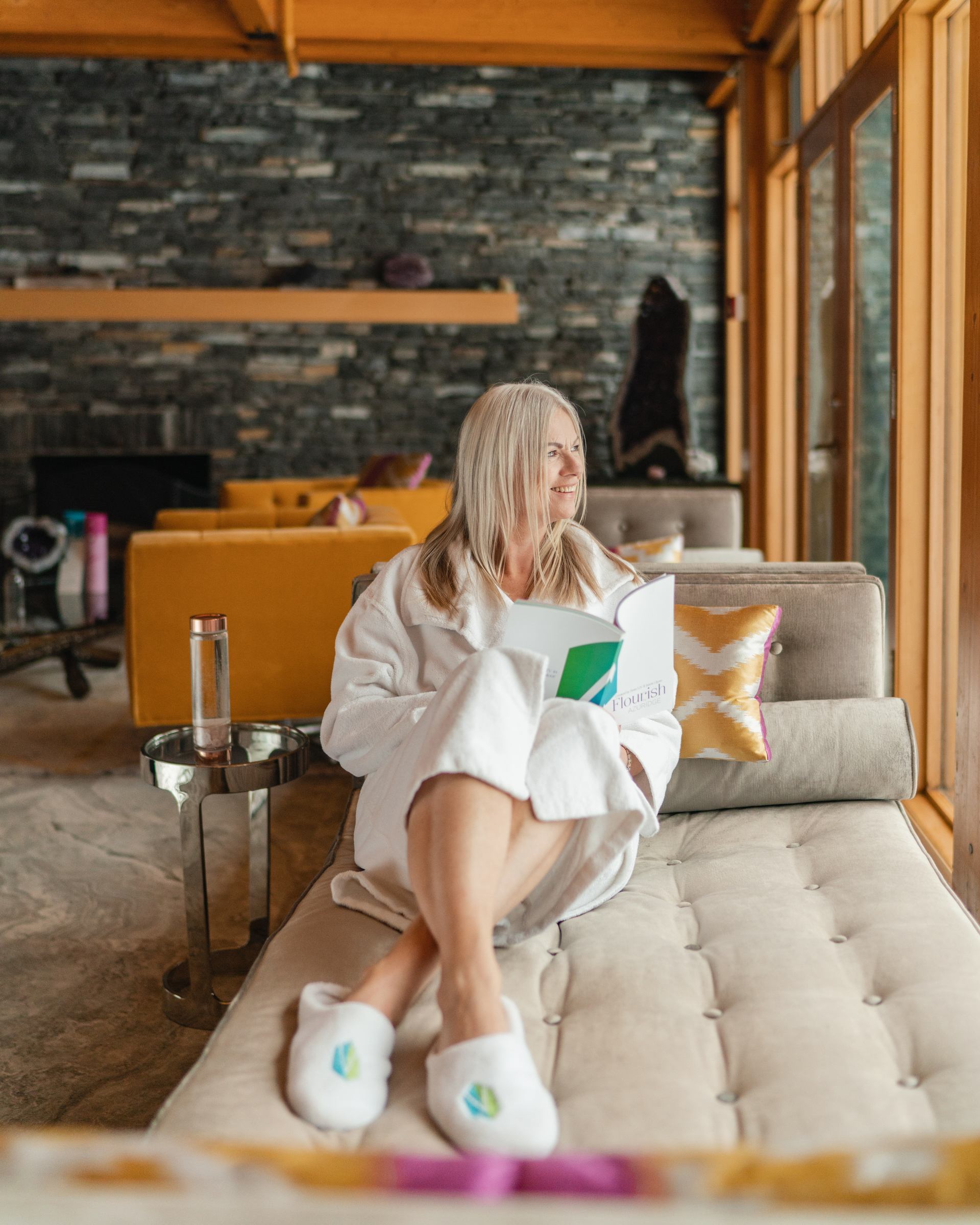 Women relaxing at the spa