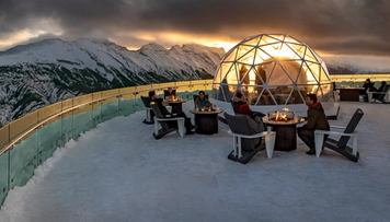 Viewing deck on-top of the Banff Gondola