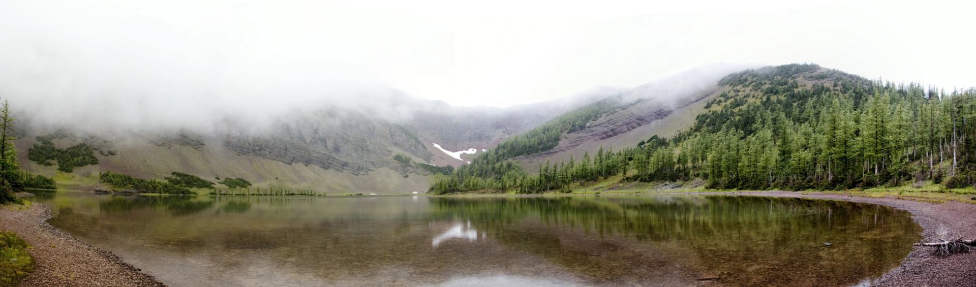 Landscape view of Upper Rowe Lake