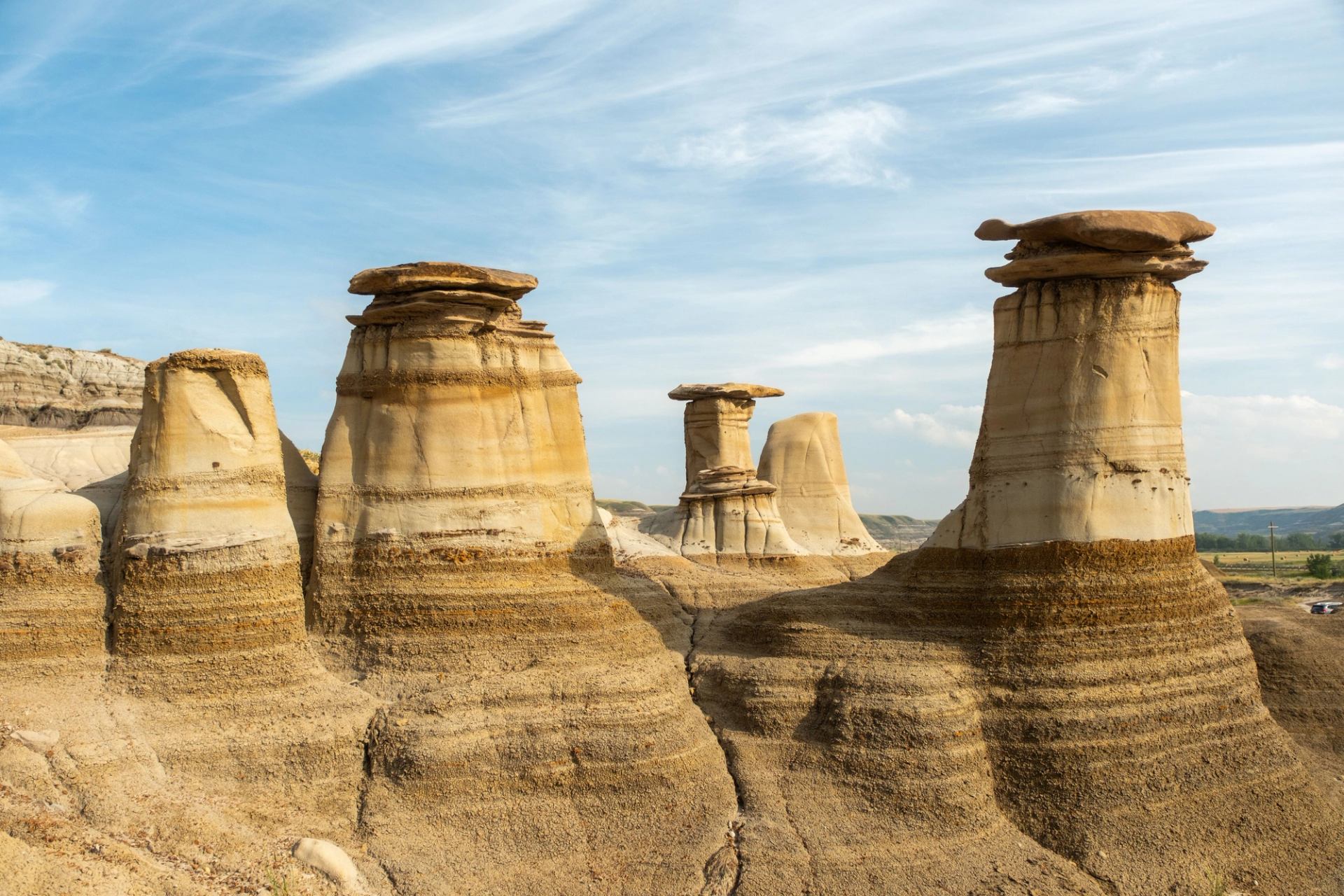 The willow creek hoodoos near Drumheller.