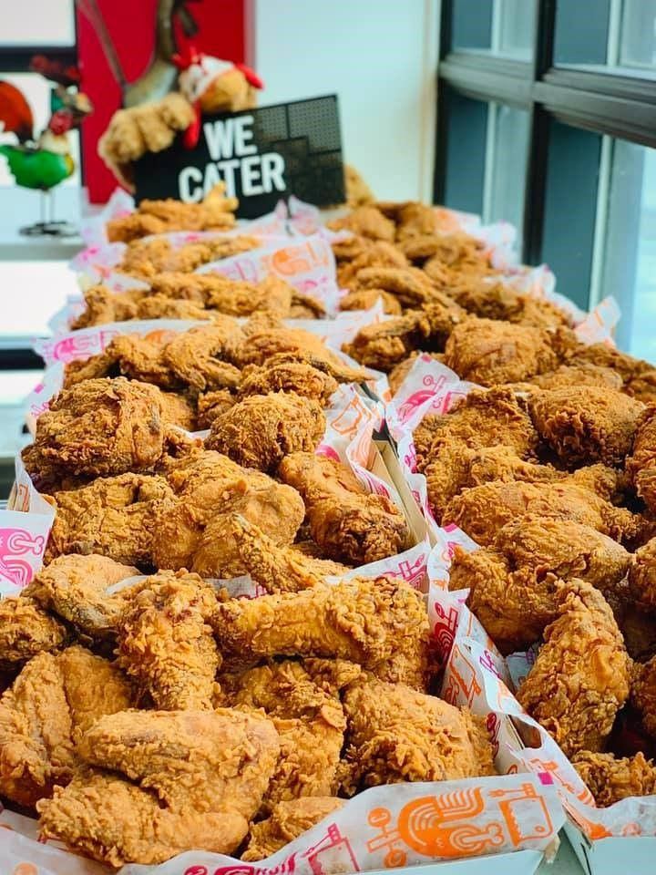 Close-up of fried chicken at Cluck’n’Cleaver.
