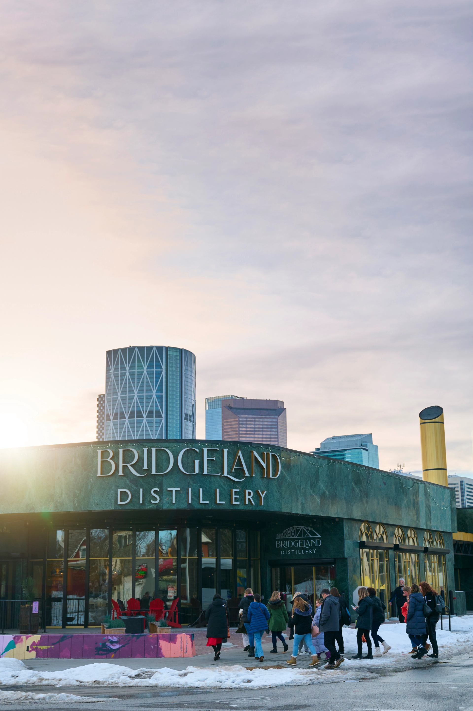 Front entrance to bridgeland distillery