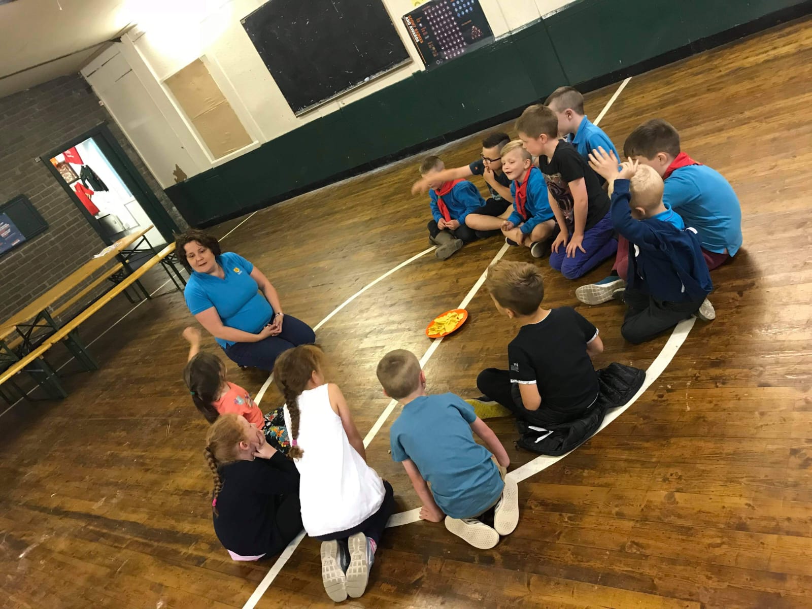 Beaver meeting at the scout hut