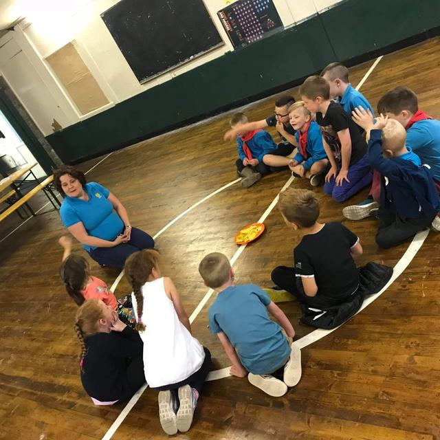 Beaver meeting at the scout hut