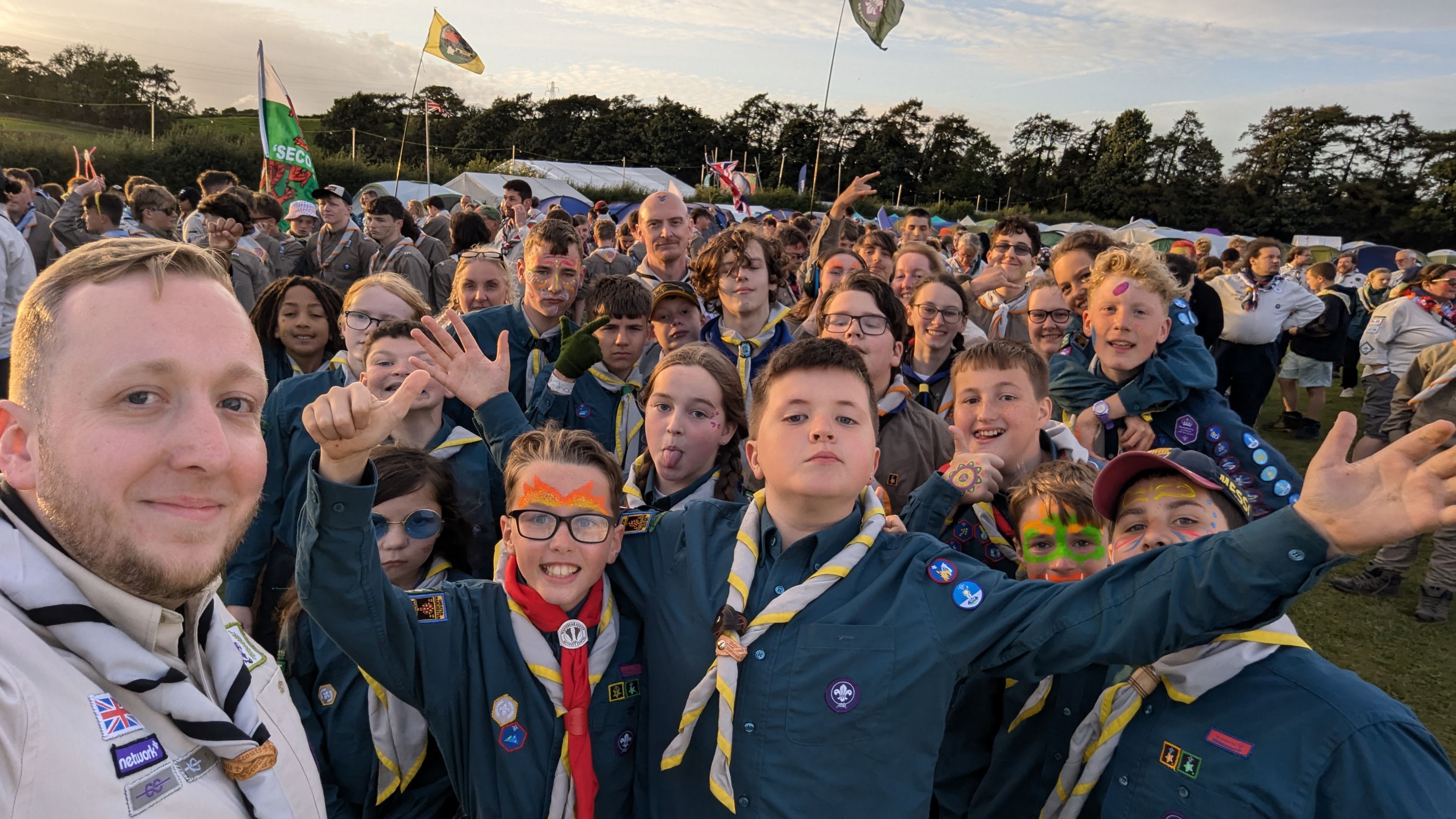 Scout Group Photo Red Rose 2024