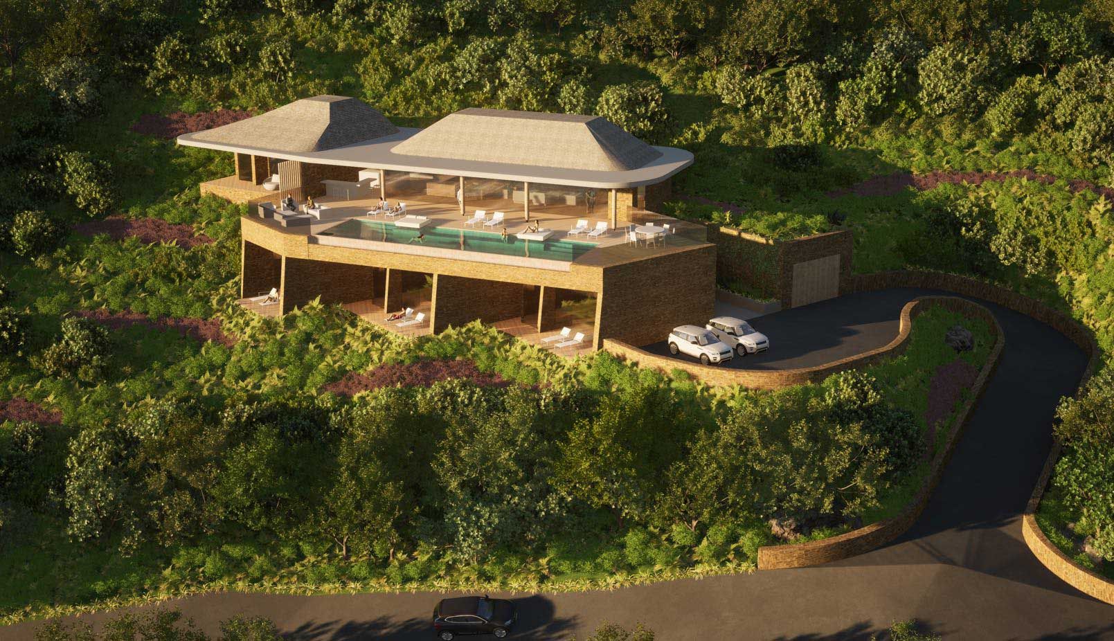 New Hillside Villa Designed by Studio RHE