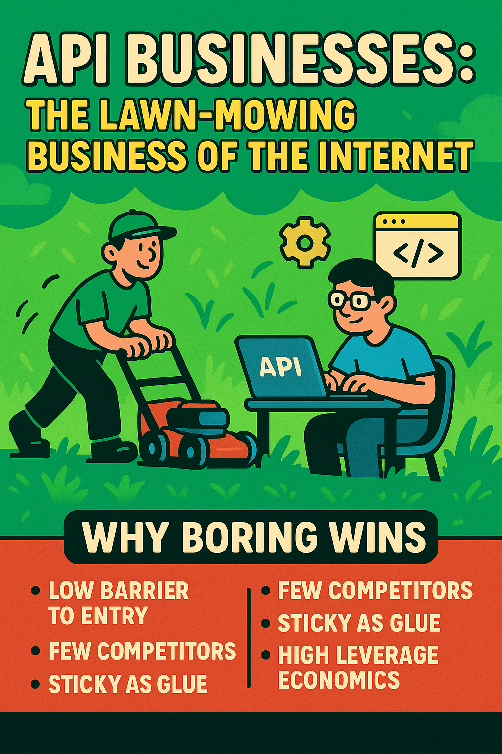 how api businesses are the lawn mowing business of the internet benefits and features