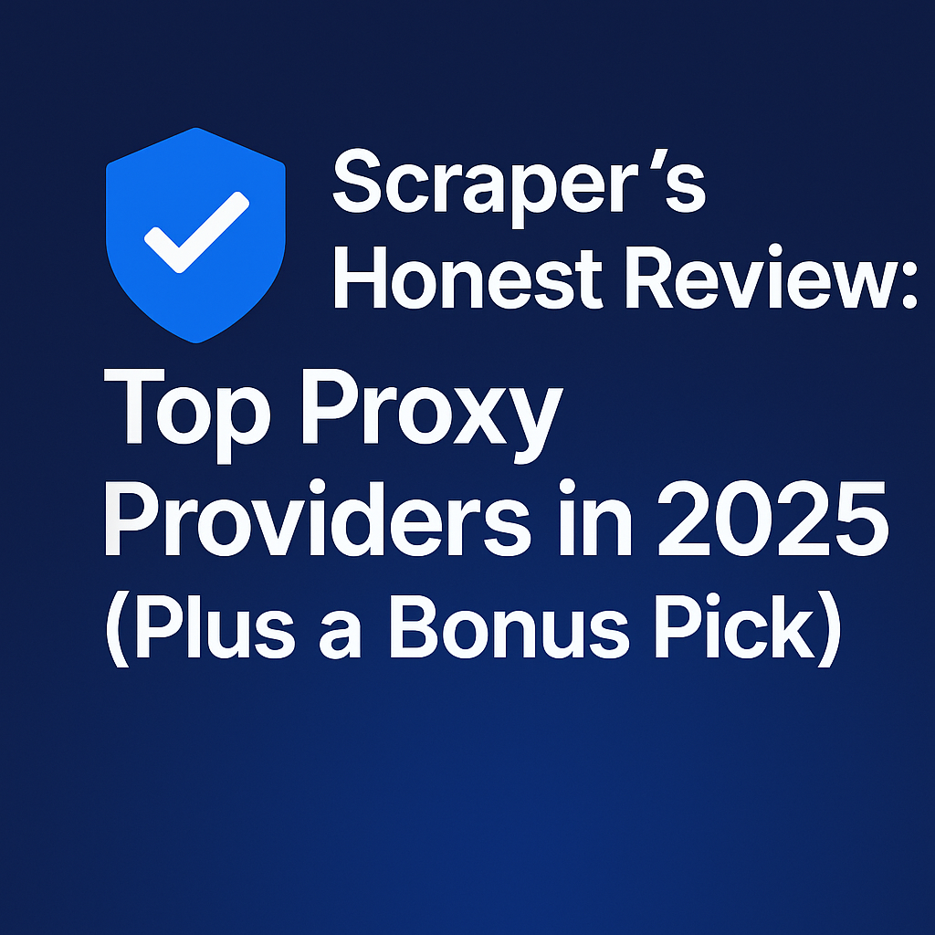 Image with the text Top Proxy providers in 2025