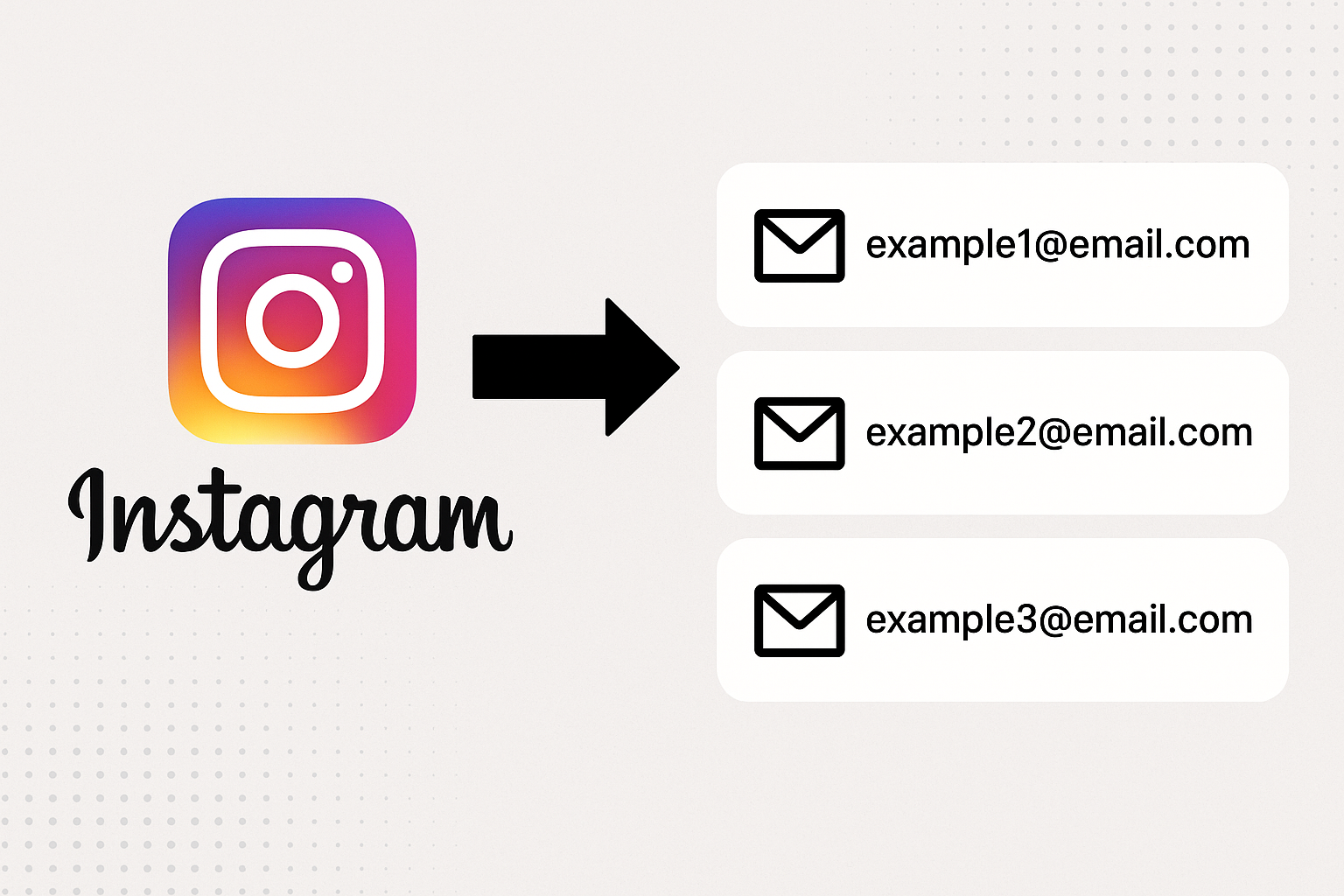 Image representing getting emails from Instagram