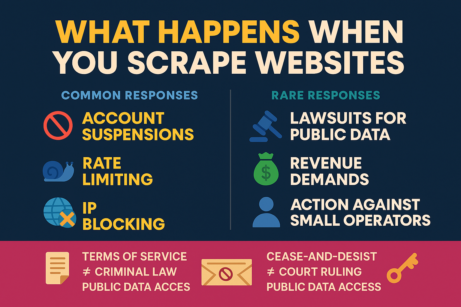 What Happens When Social Media Companies Catch You Scraping