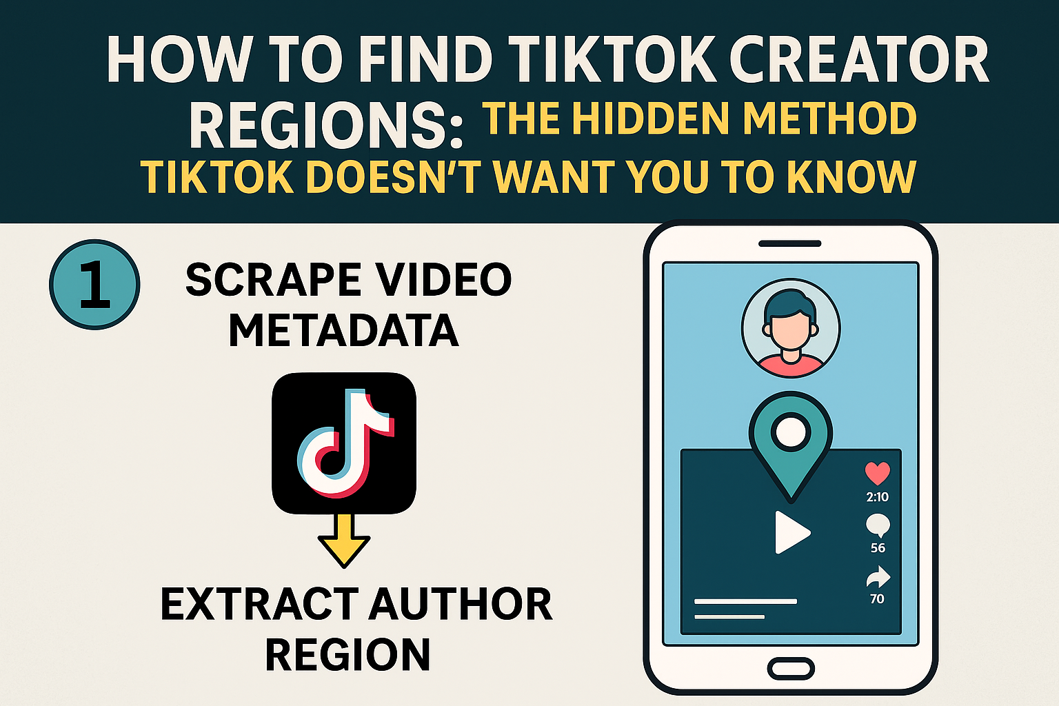 how to find tiktok creator region 