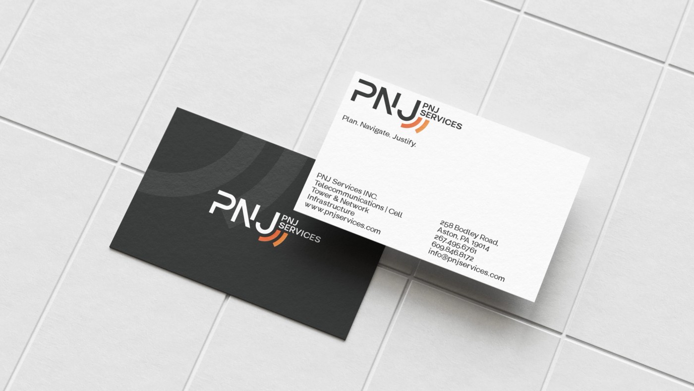 Logo design for PNJ Services | Telecommunications company