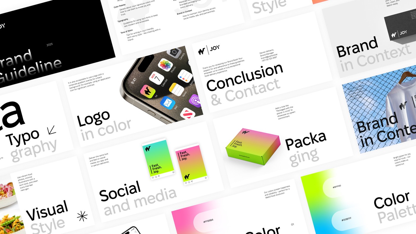Branding for a food delivery company in Dubai