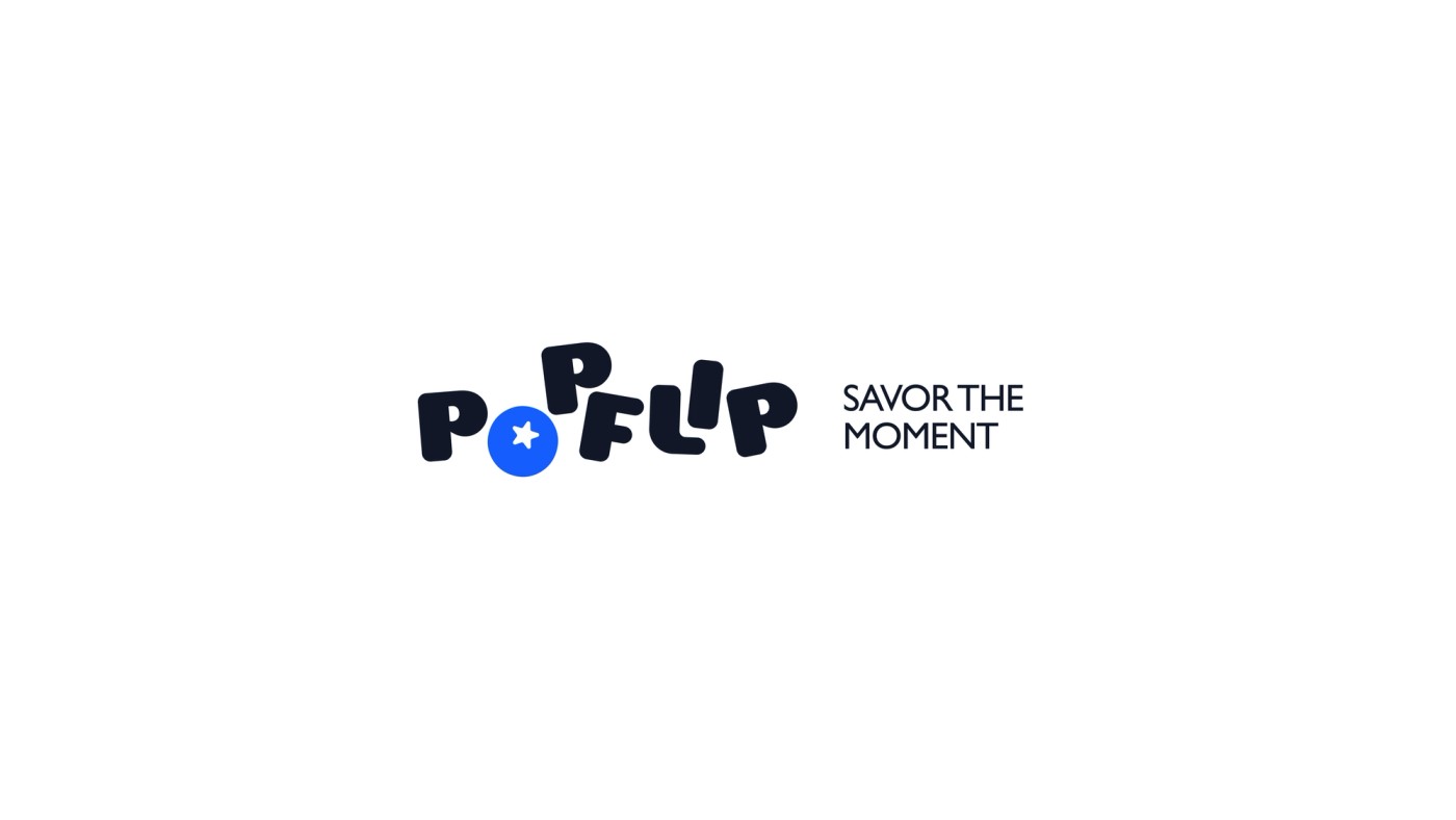 Brand identity for PopFlip - your pop culture escape!