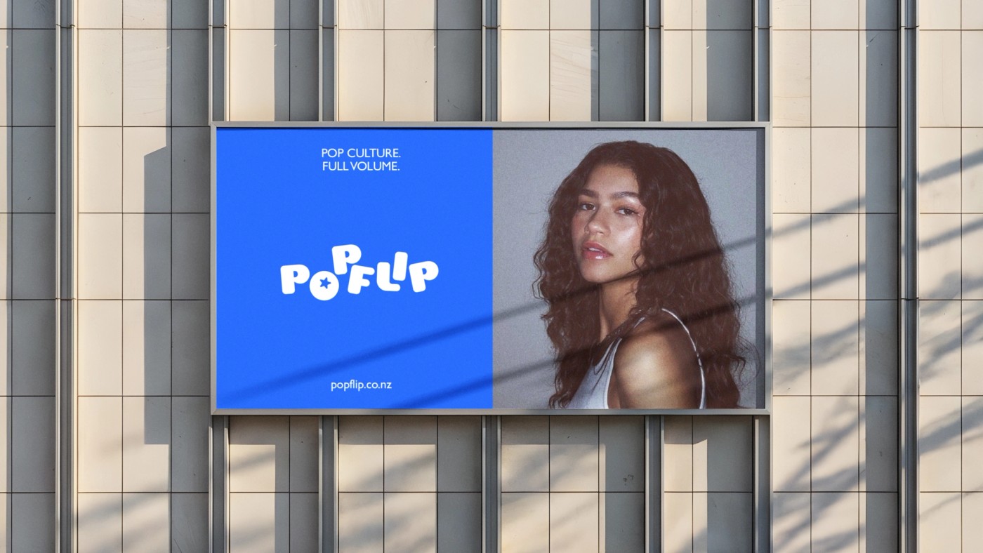 Brand identity for PopFlip - your pop culture escape!
