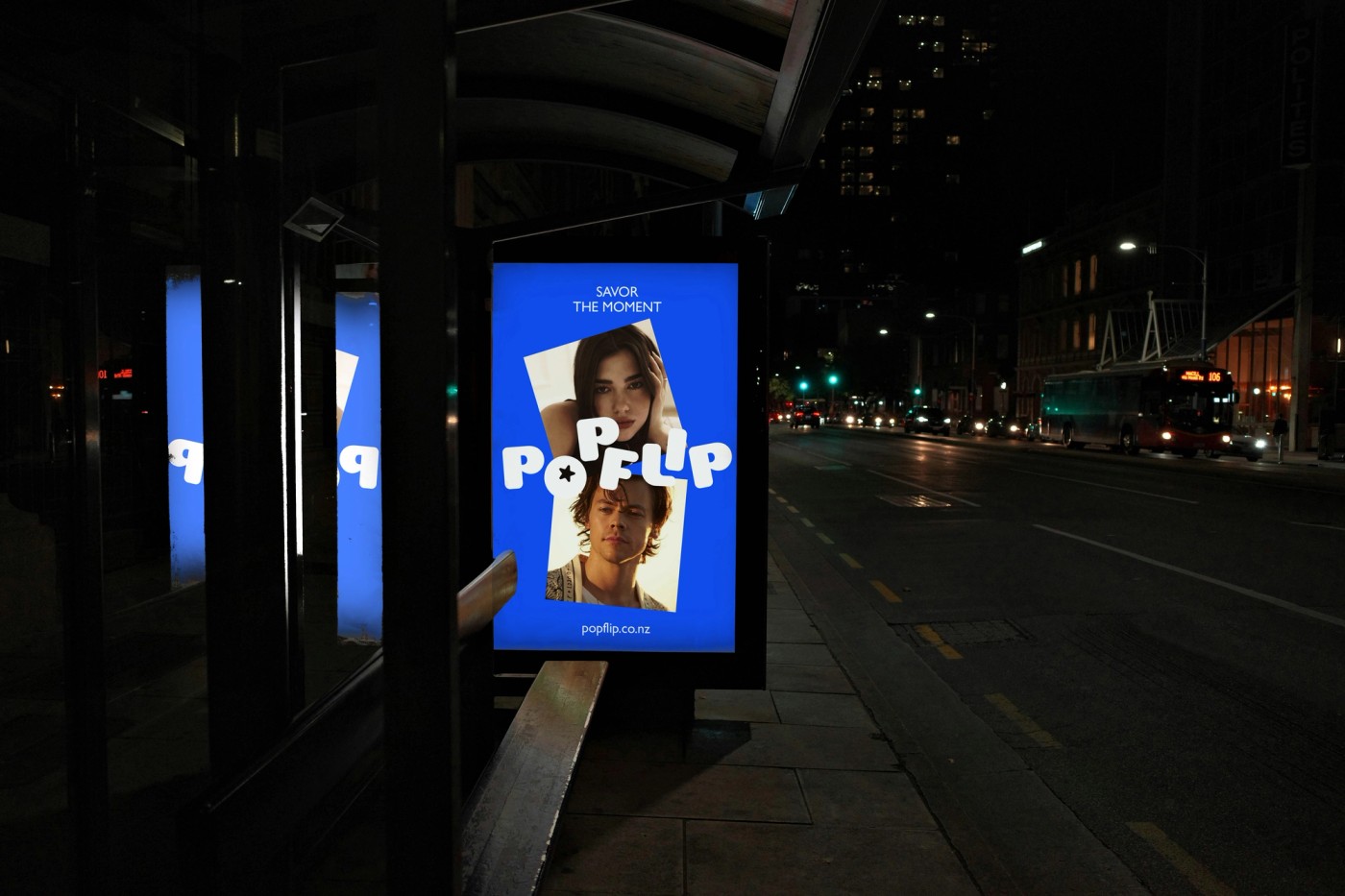 Brand identity for PopFlip - your pop culture escape!