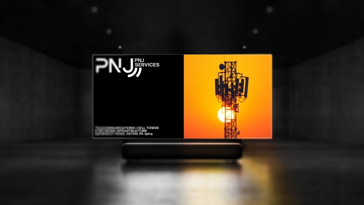 Logo design for PNJ Services | Telecommunications company