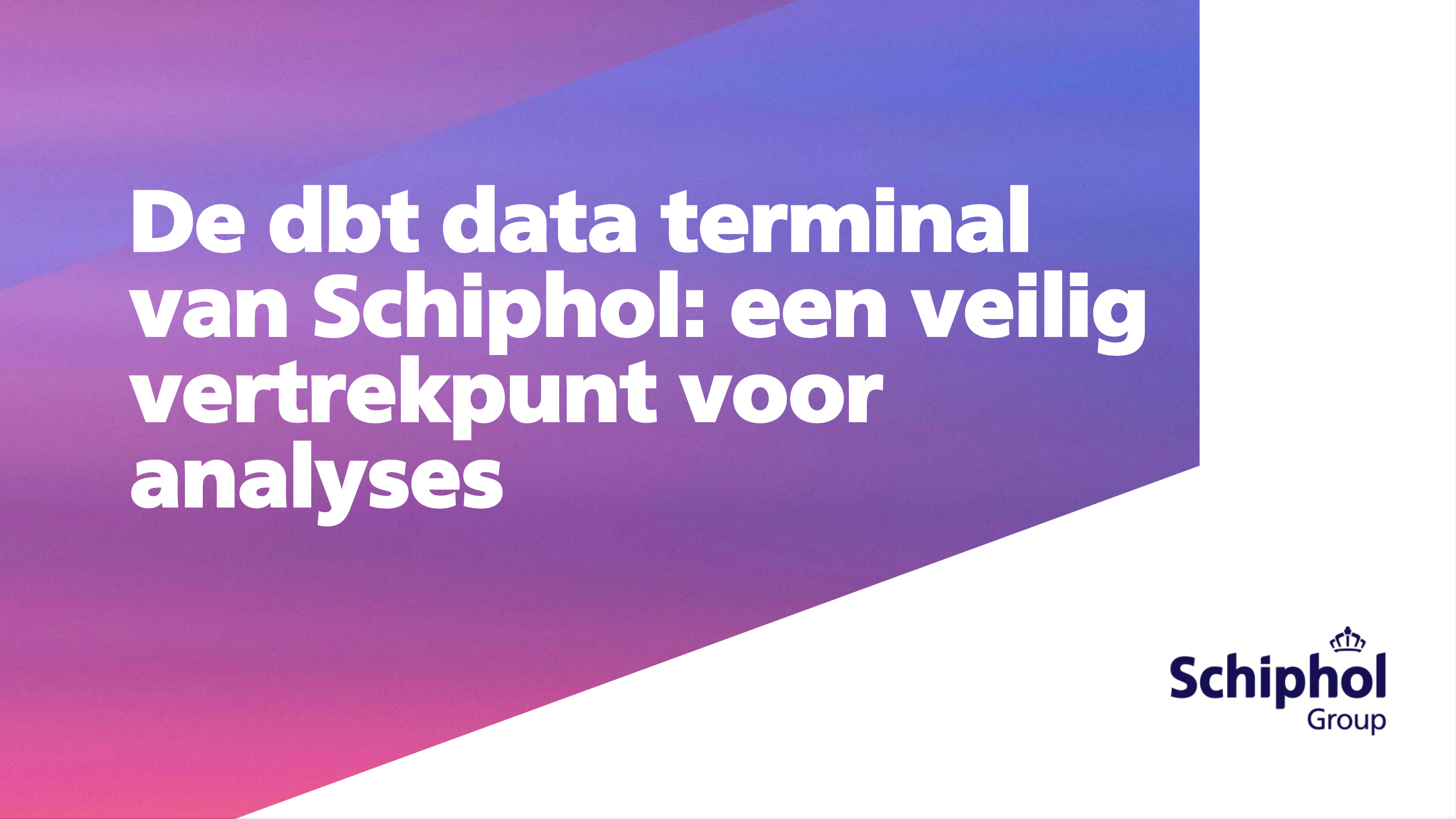 presentatie schiphol