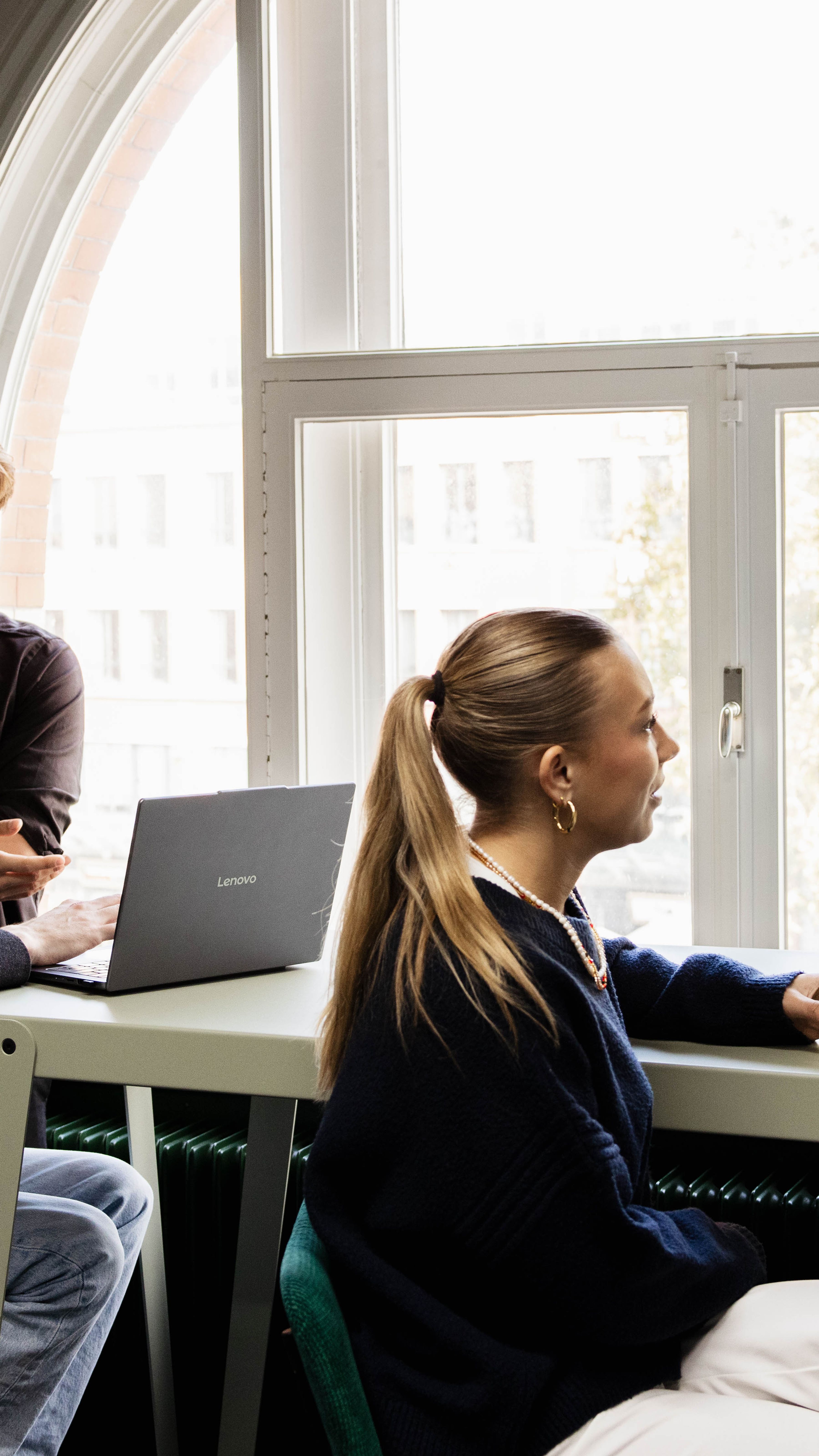 colleagues talking in pairs