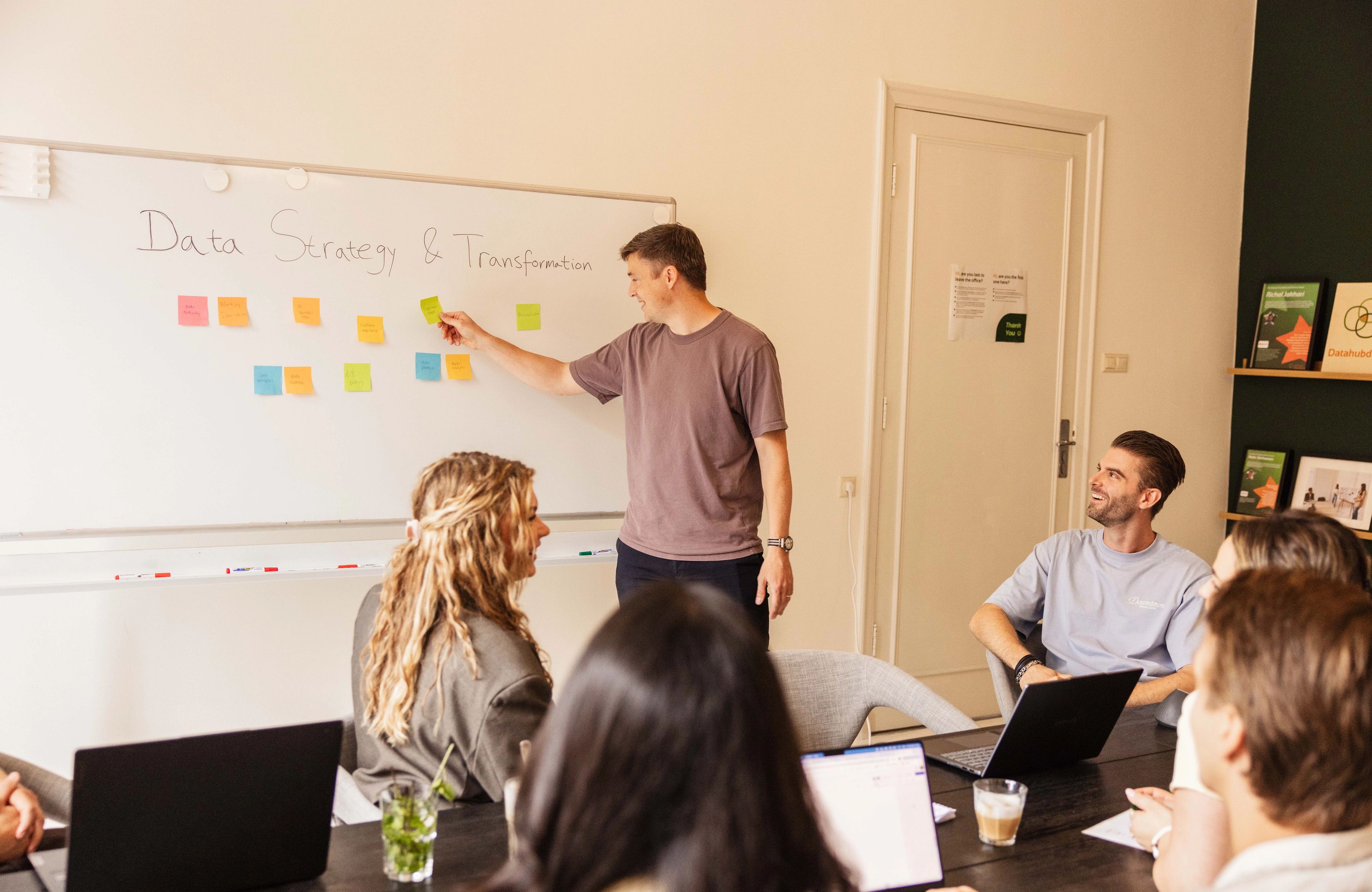 strategy & transformation consultant hosting a session about bridging the gap