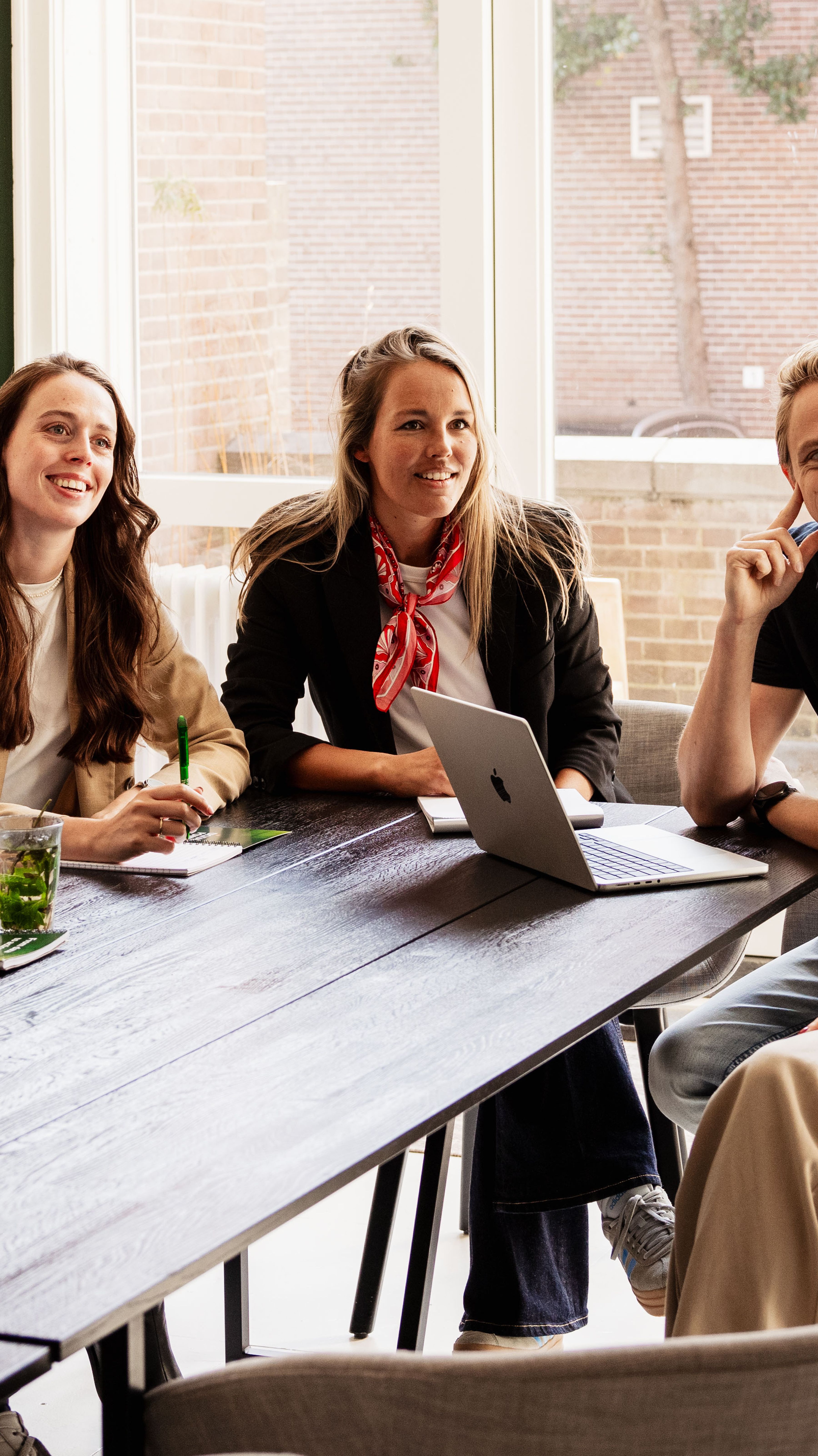 data architect die presenteert aan stakeholders
