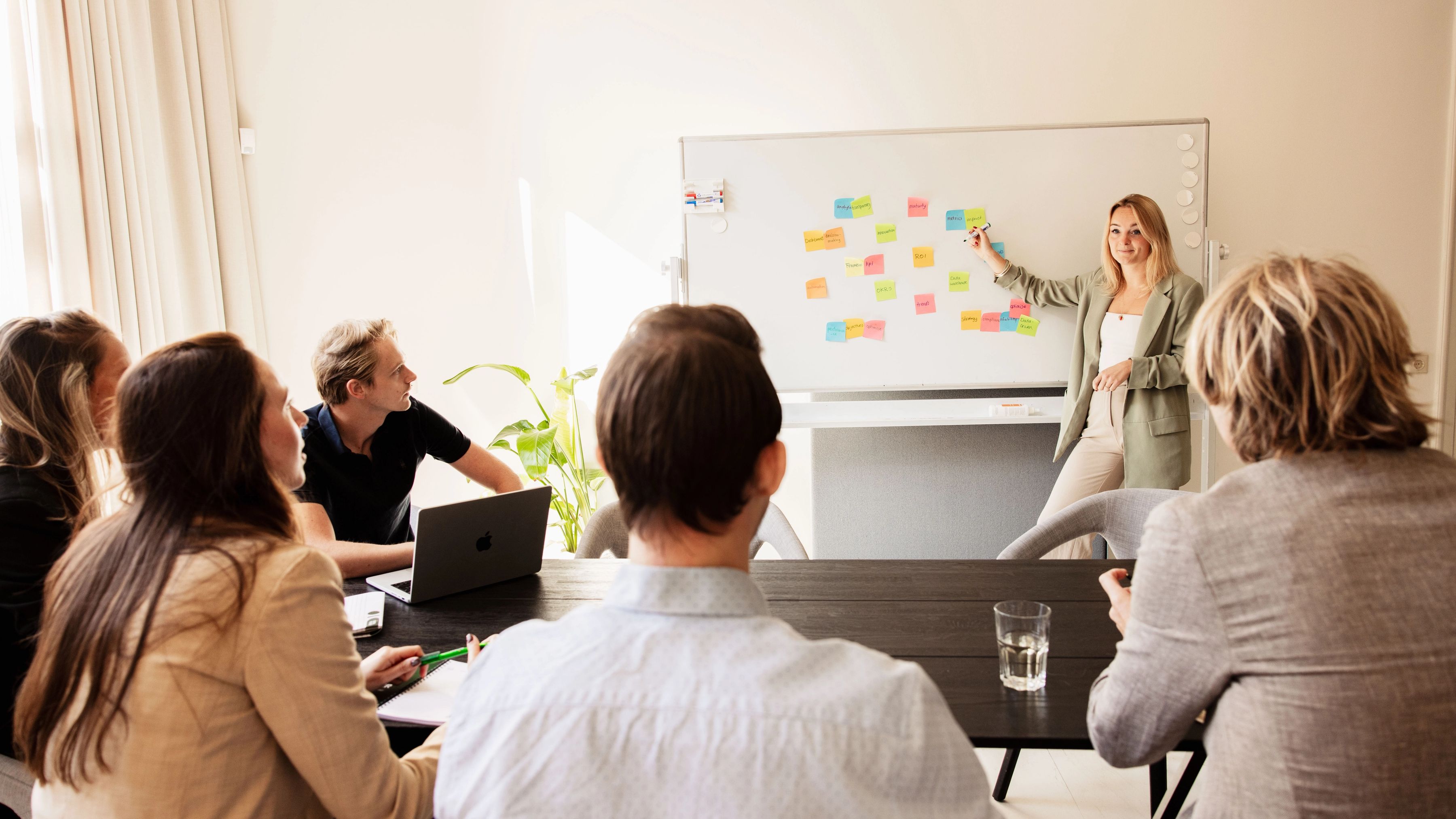 stakeholder sessie door een data architect