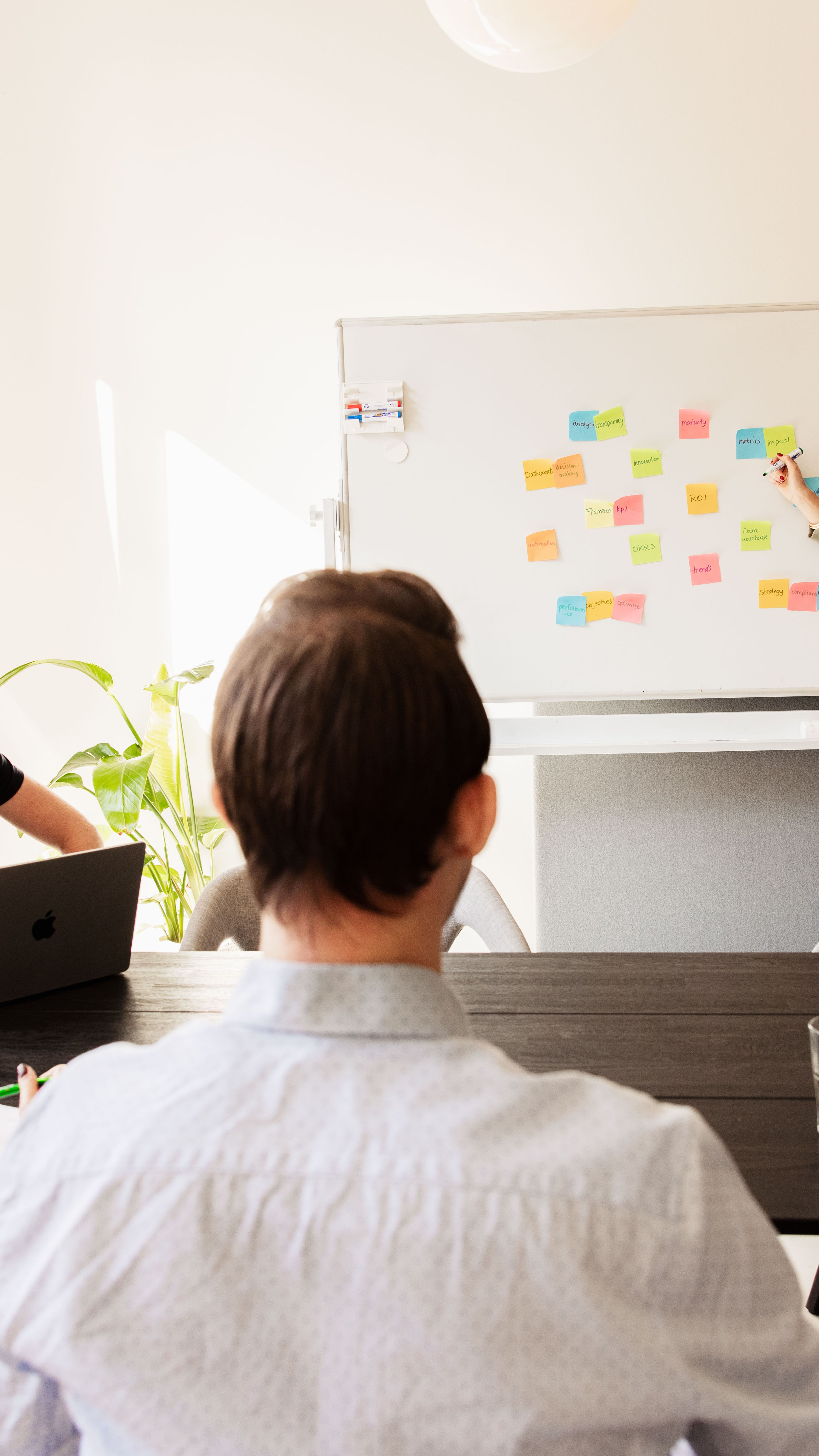 stakeholder sessie door een data architect