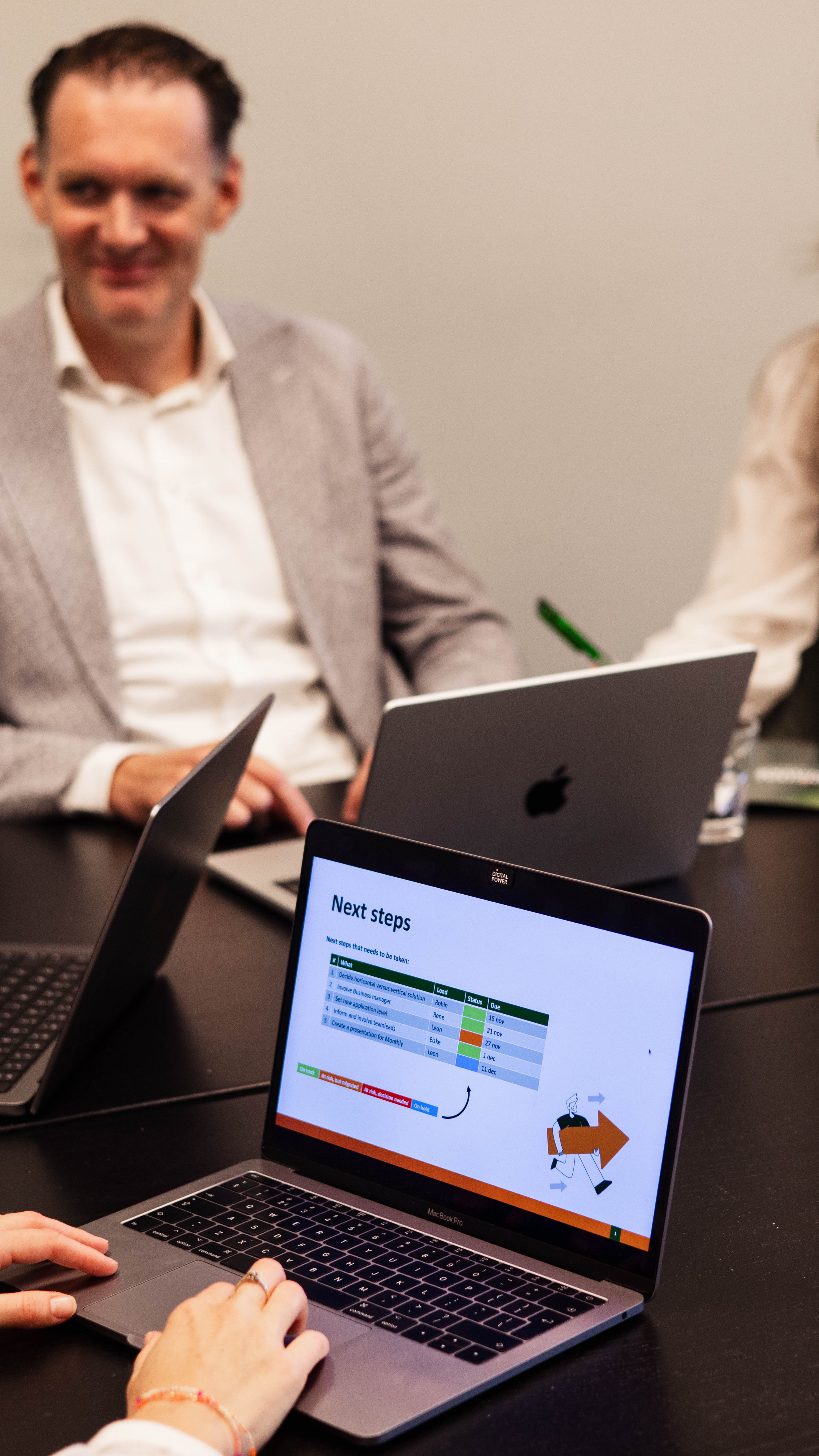 collega's aan het werk