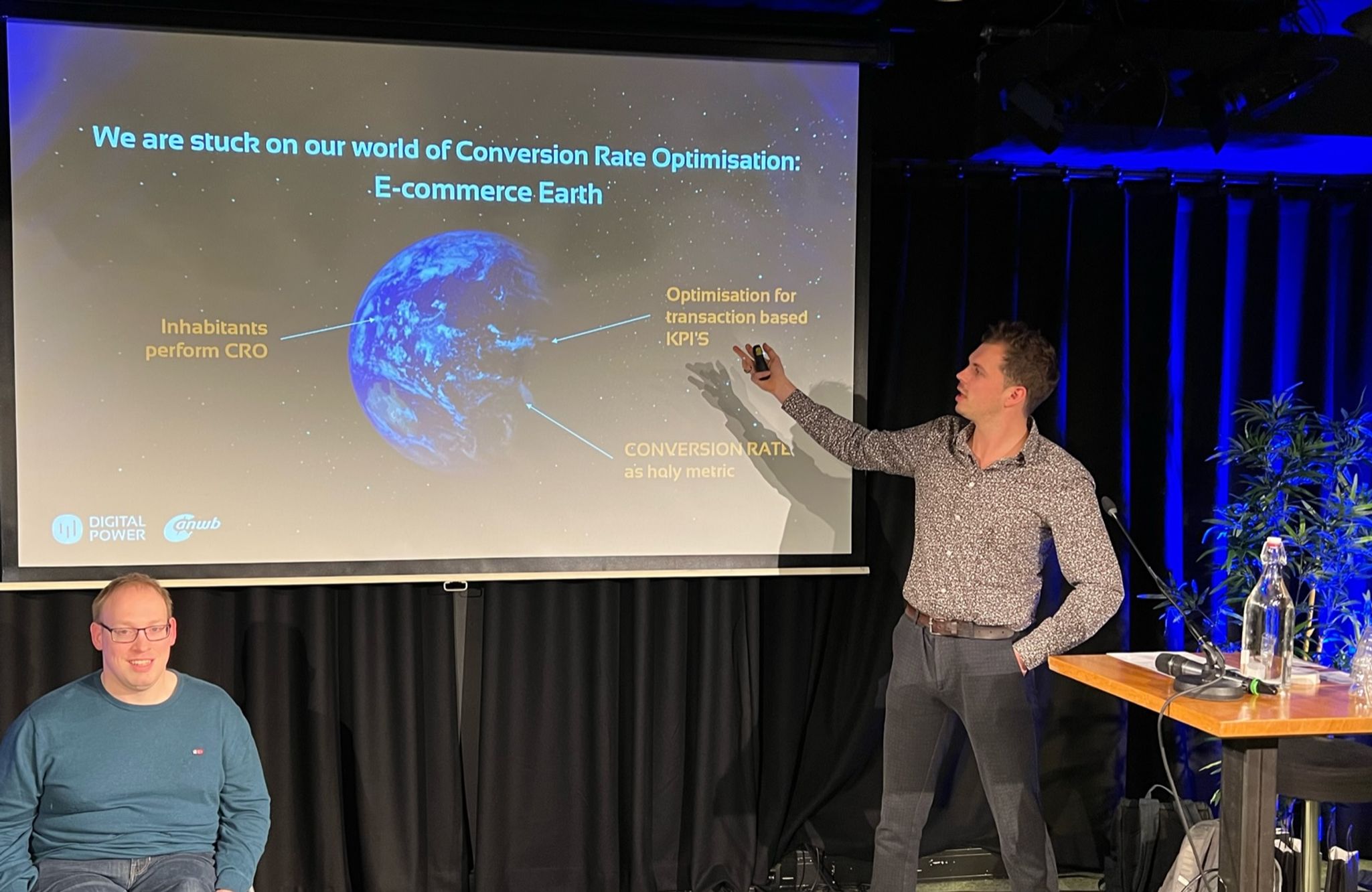 presentation with colleagues at the amsterdam office