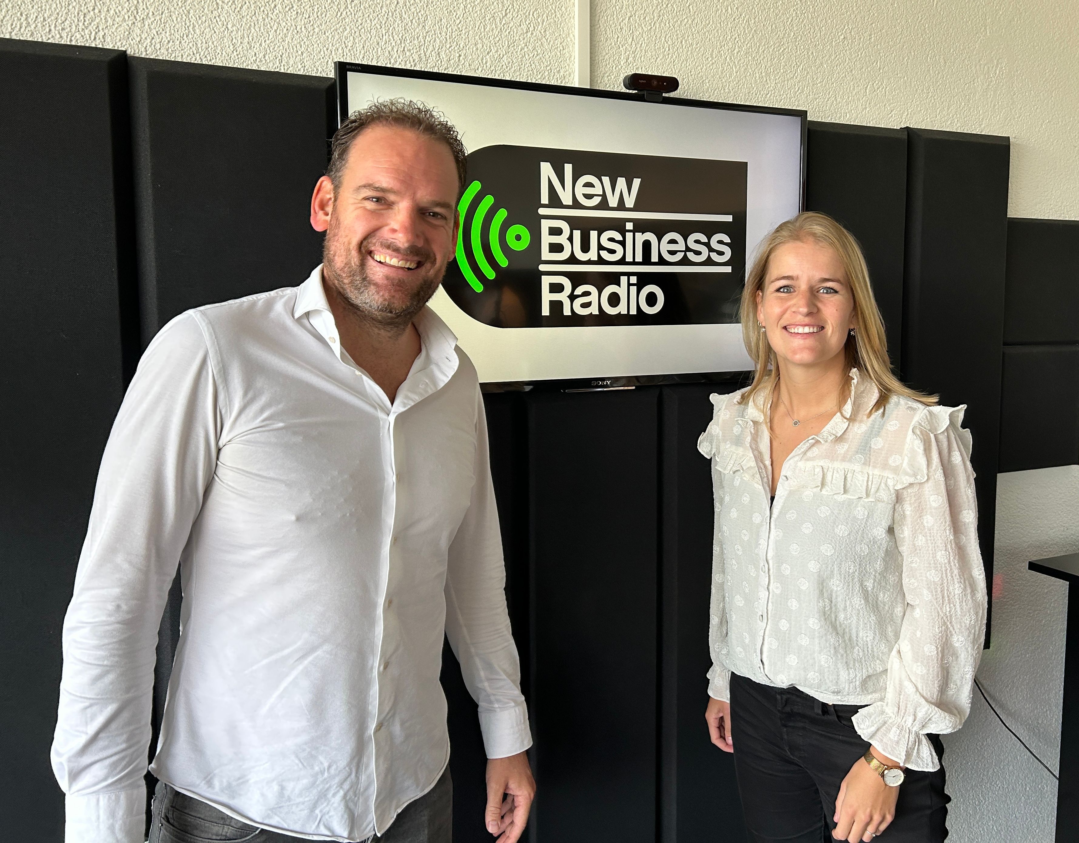 Rene en Nienke bij New Business Radio