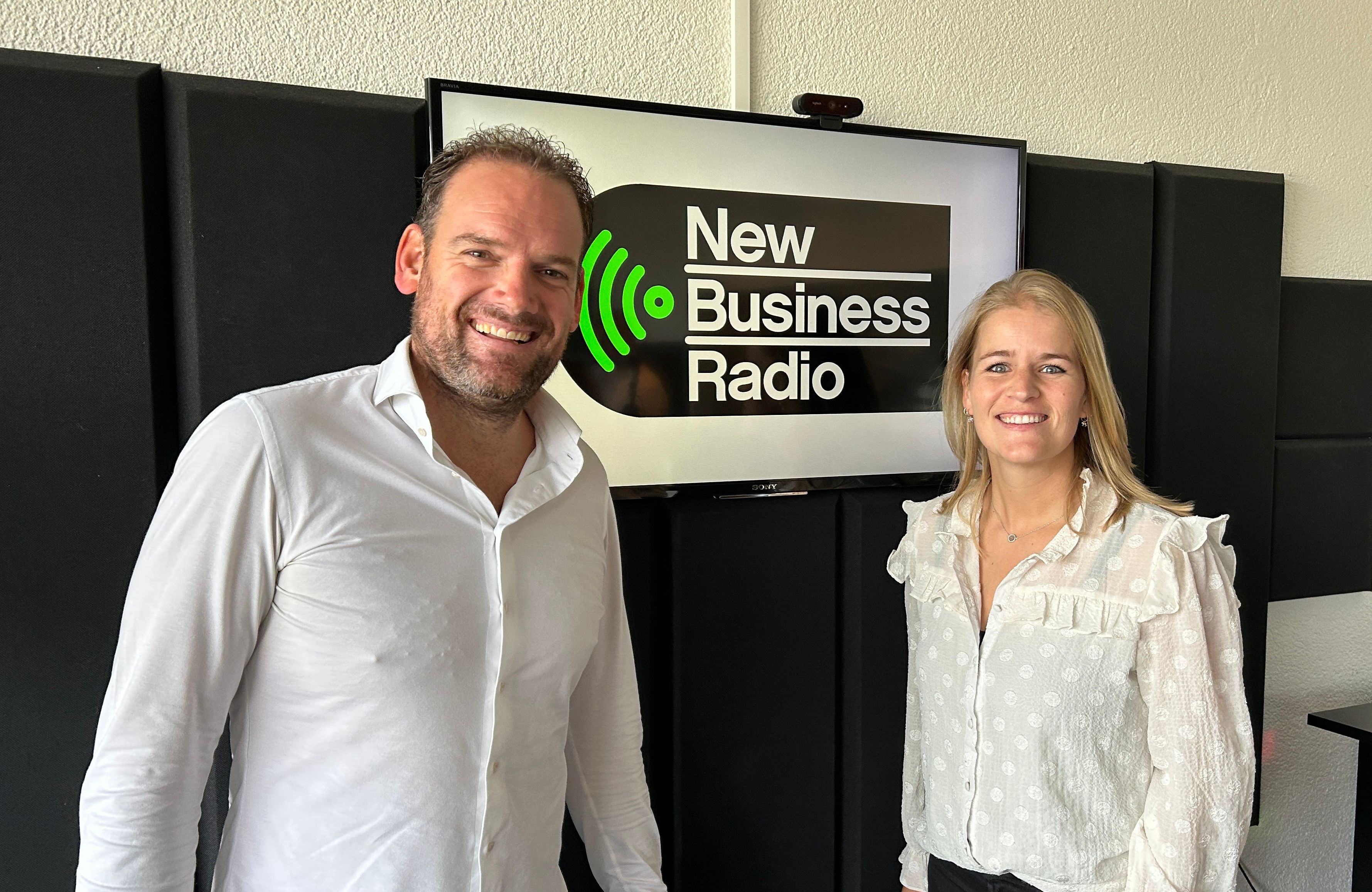 Rene en Nienke bij New Business Radio