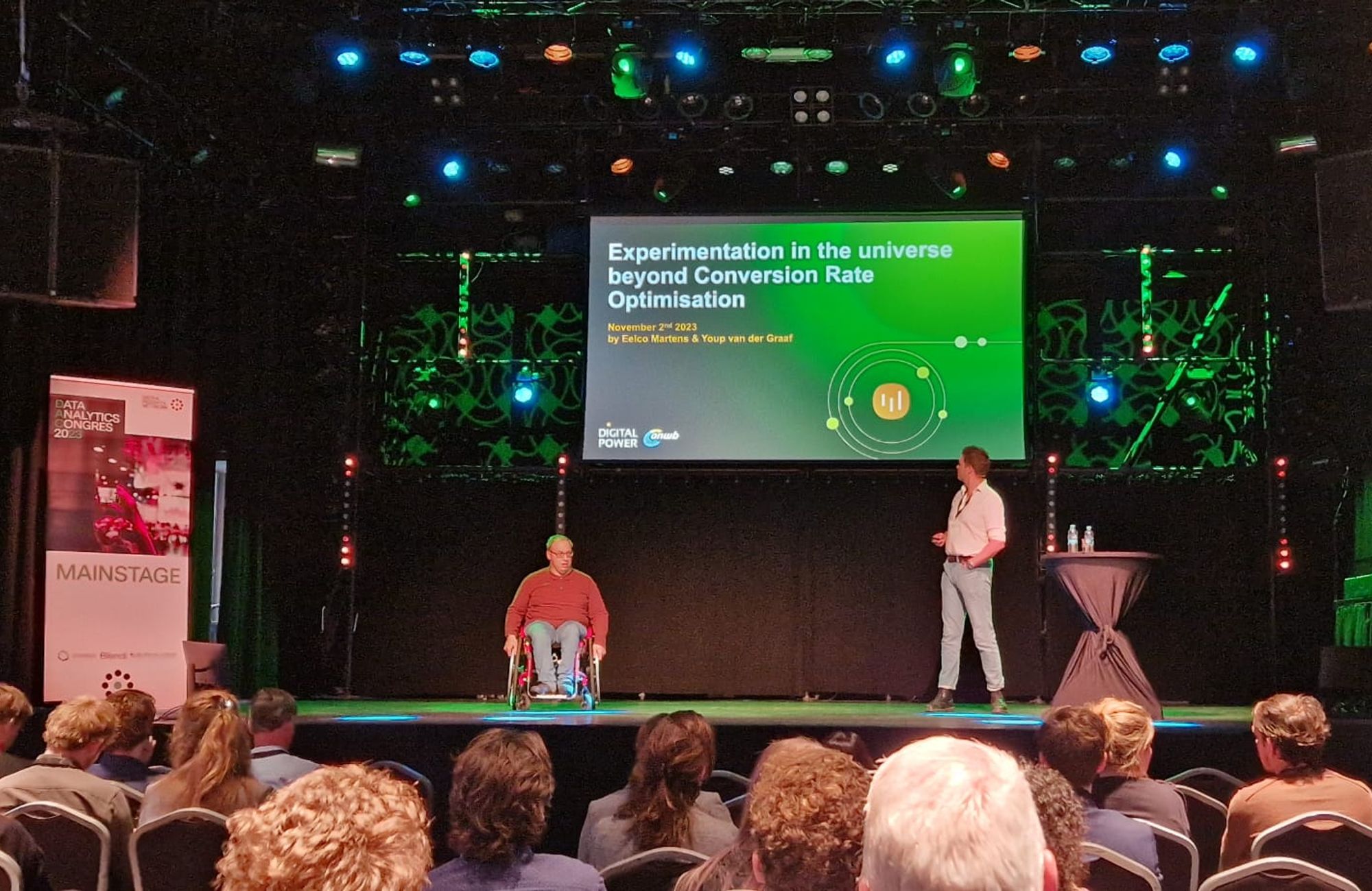 presentation with colleagues at the amsterdam office