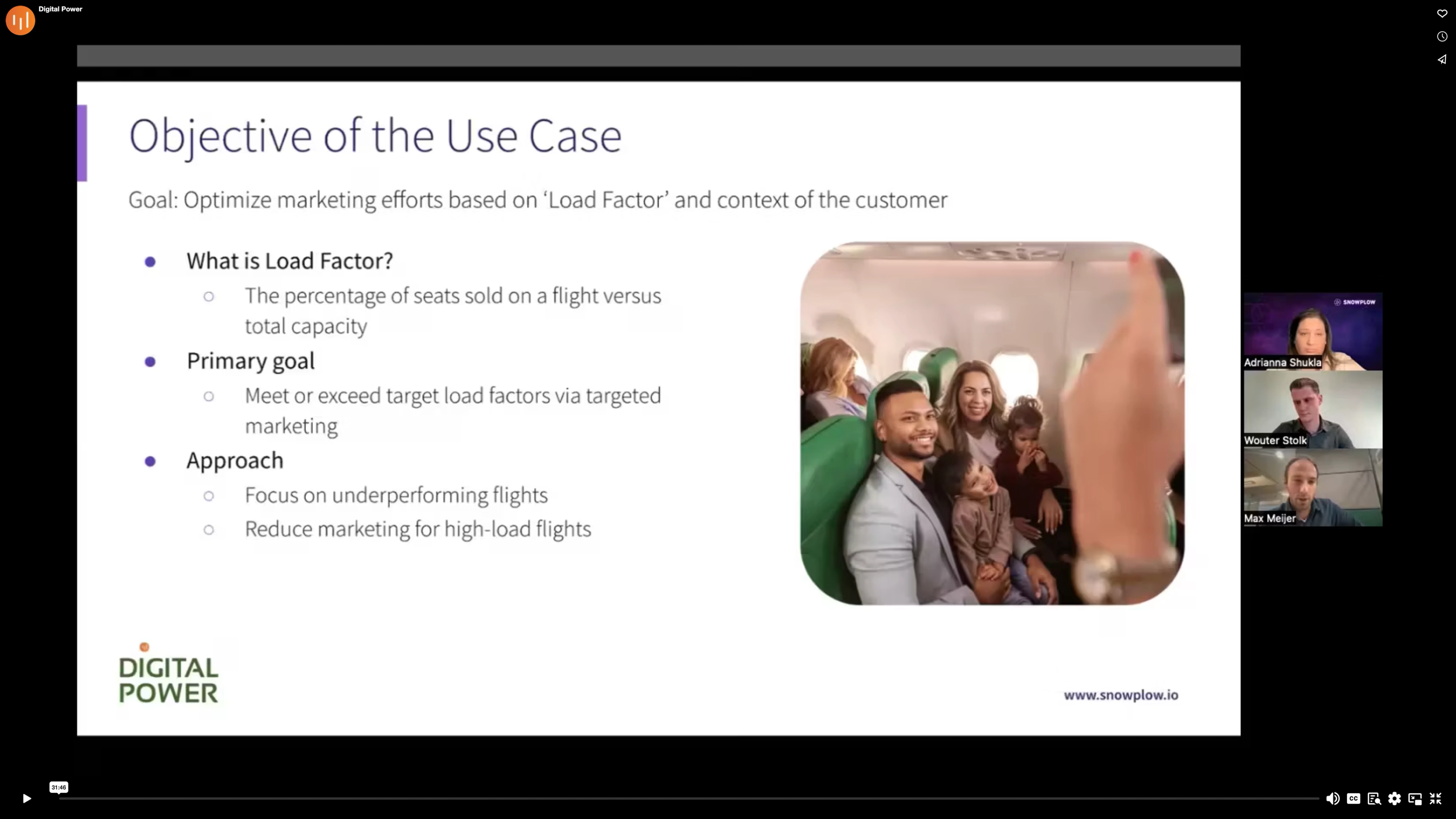 Transavia x Digital Power x Snowplow webinar