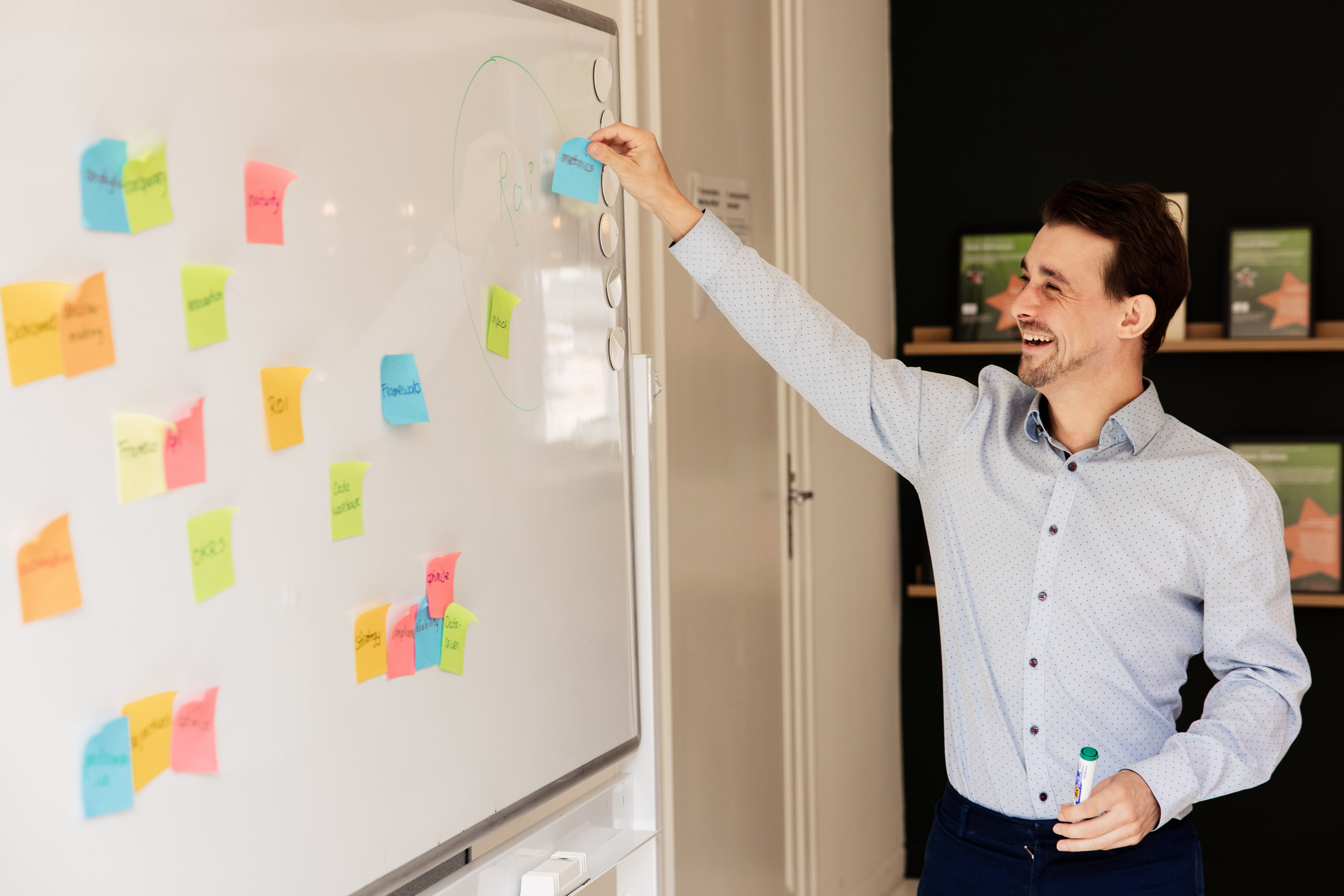 Data professional brainstorming
