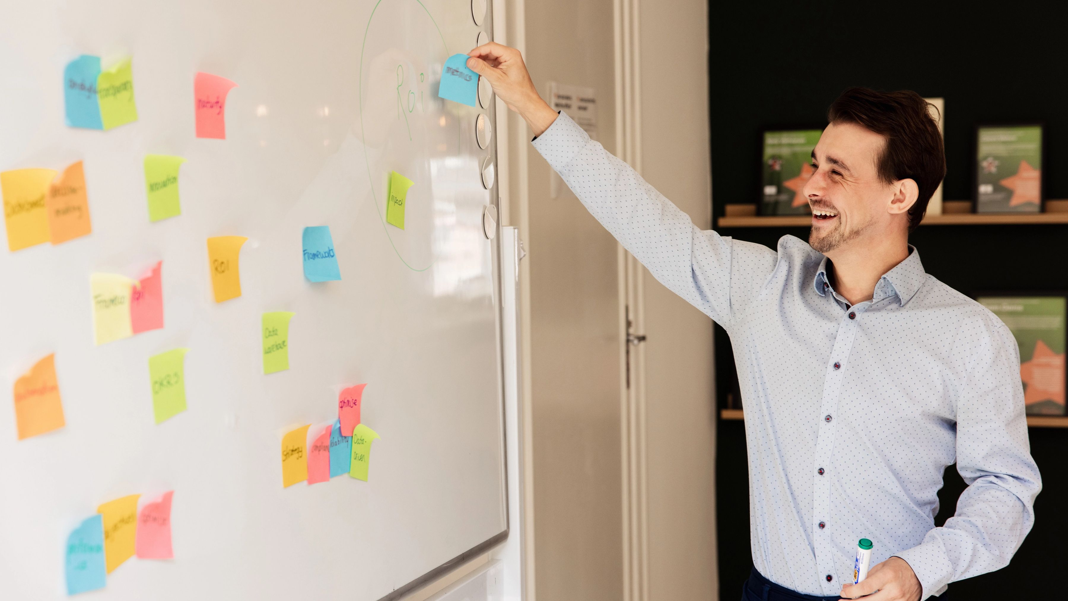 Data professional brainstorming