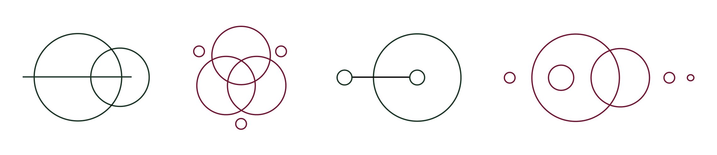 Circular accent symbols for Gianna Biscontini